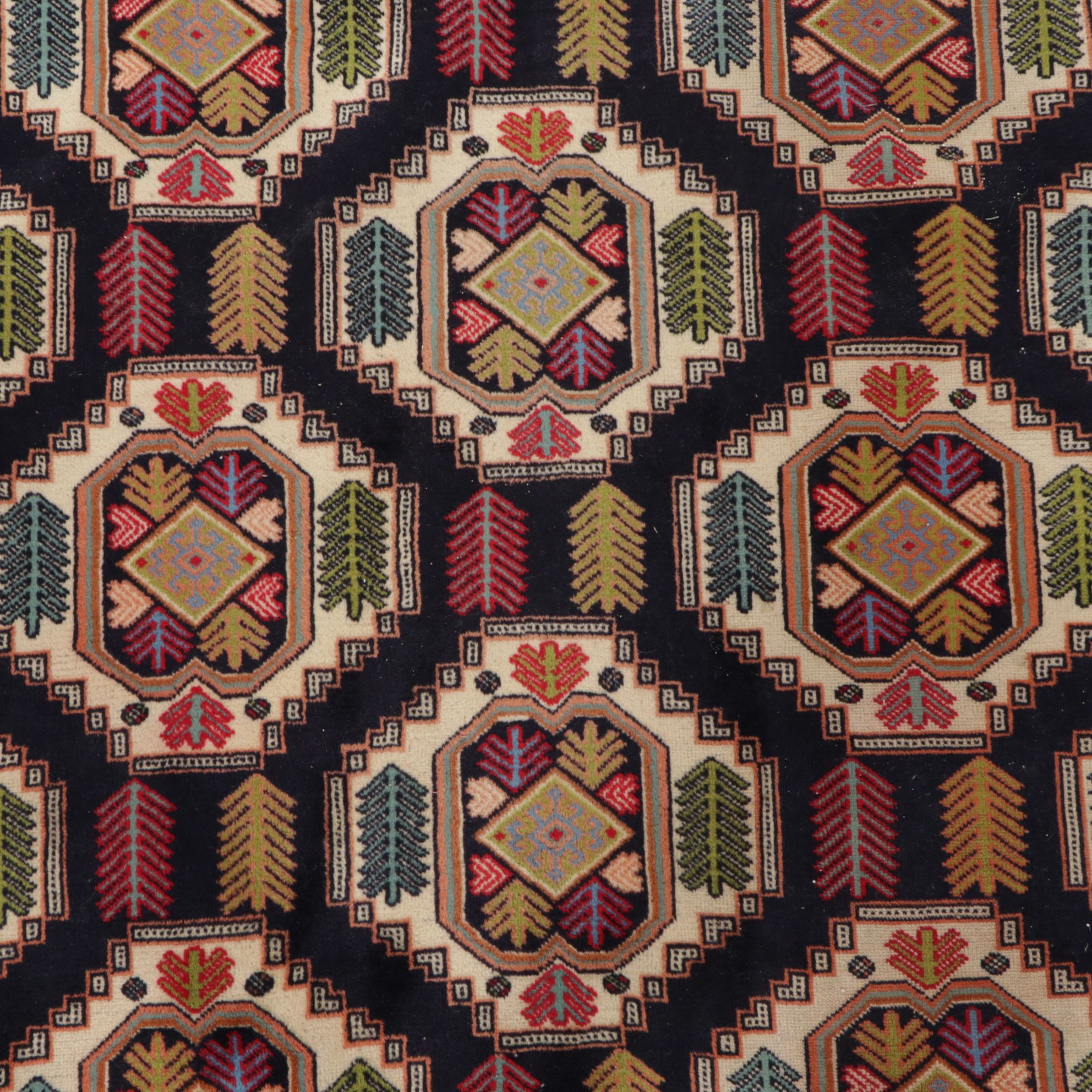 9'7 x 12'4 Hand-Knotted Caucasian Kazak Room Sized Rug