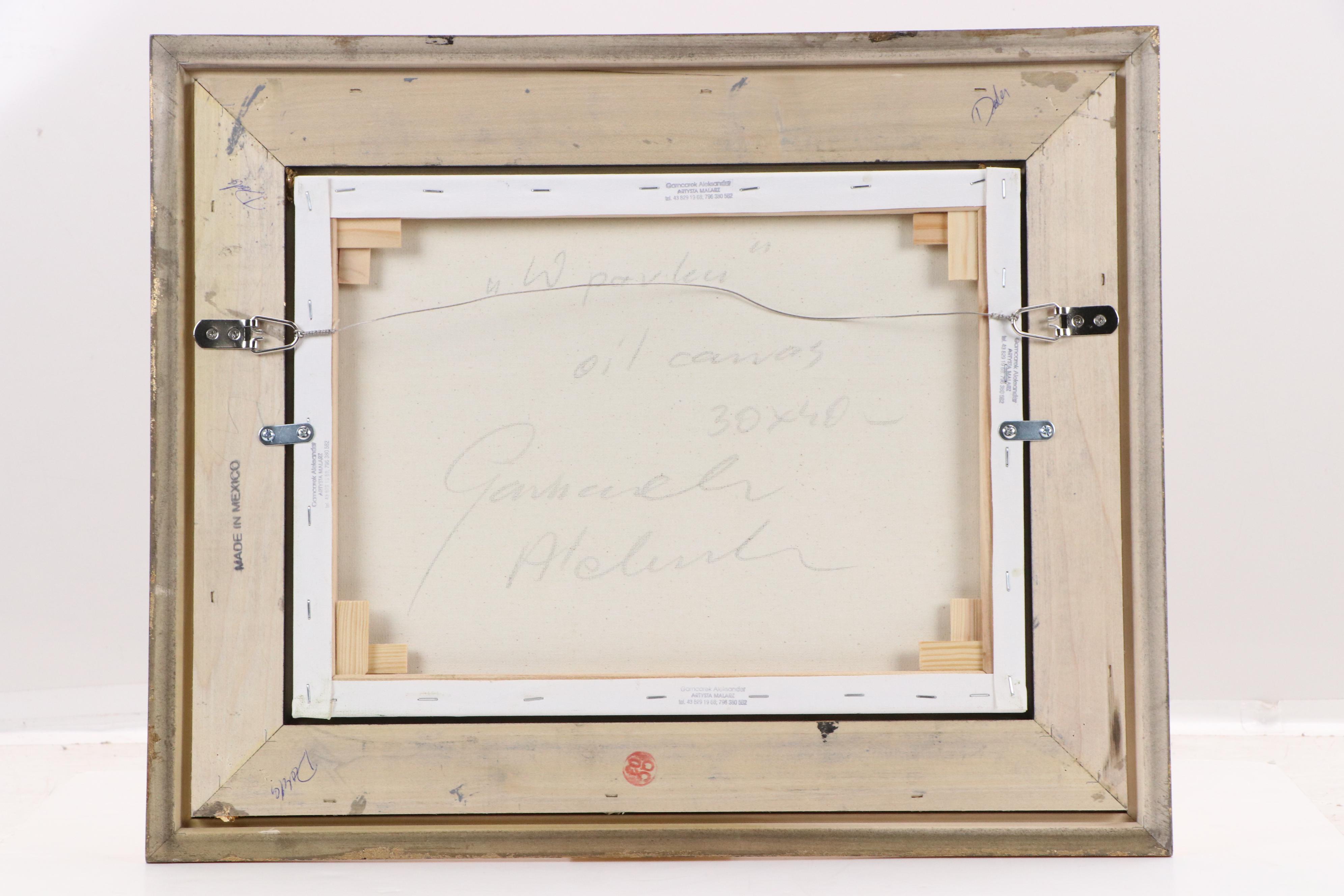 Garncarek Aleksander Pond Landscape Oil Painting, 2025