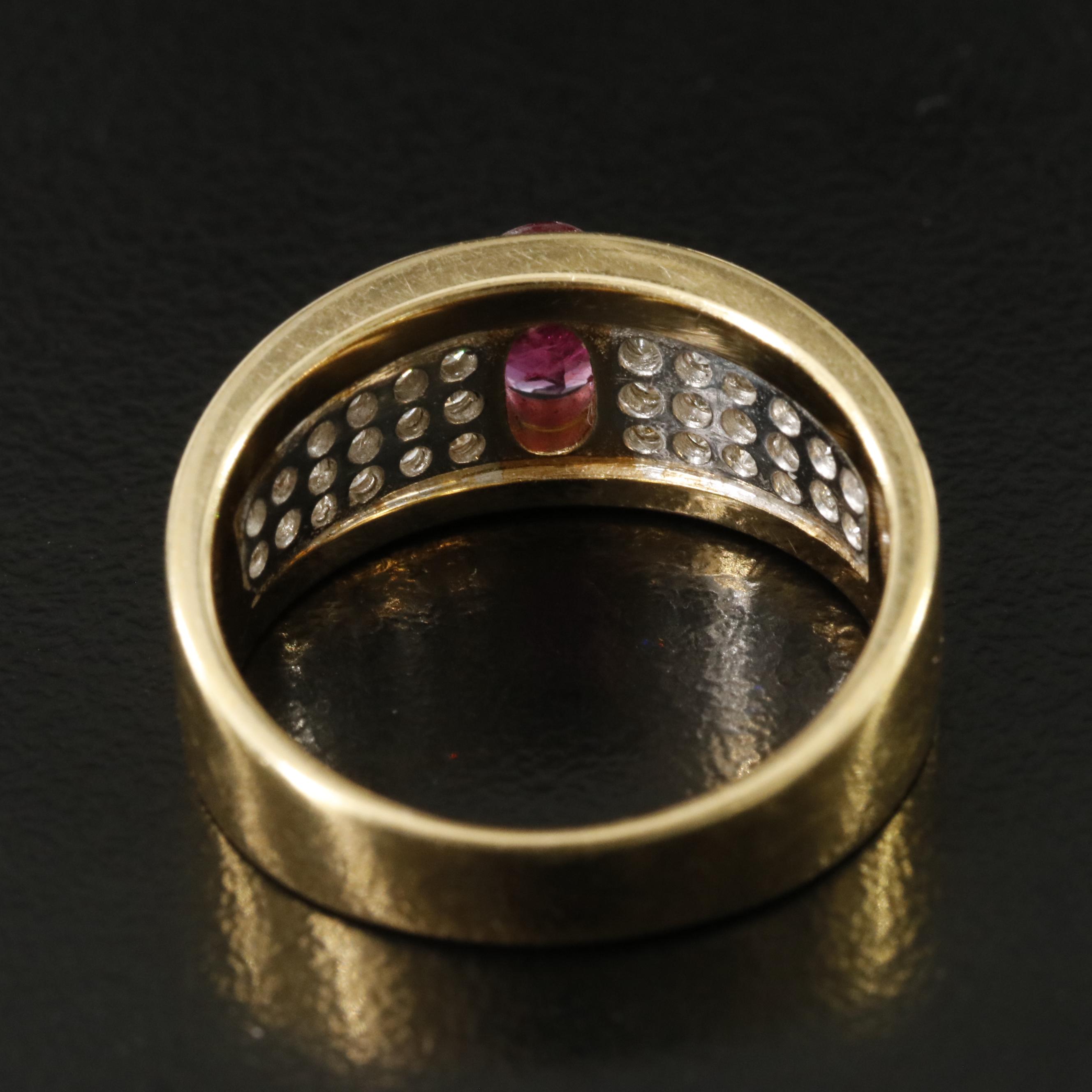 14K Ruby and Diamond Ring