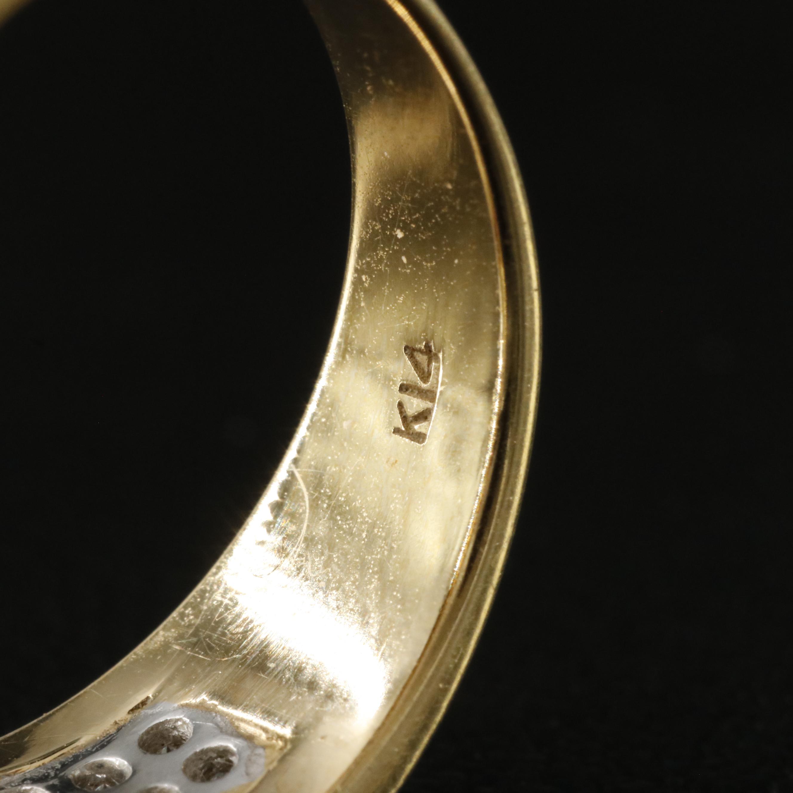 14K Ruby and Diamond Ring