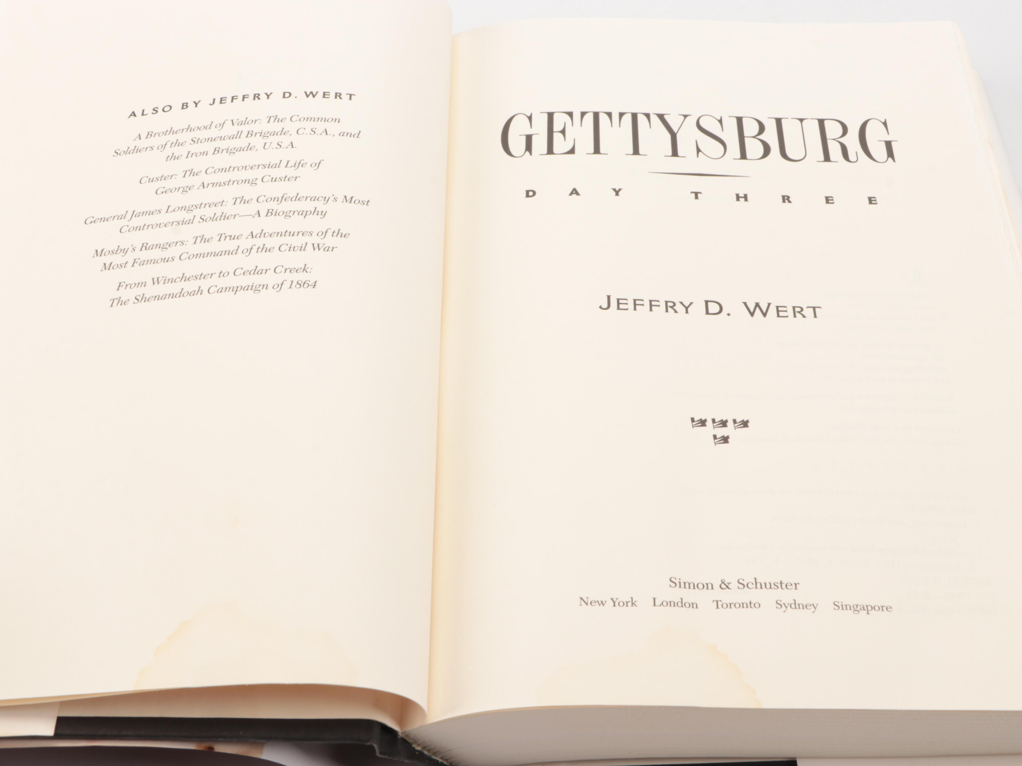 First Edition "Gettysburg" by Stephen W. Sears and More Gettysburg Books