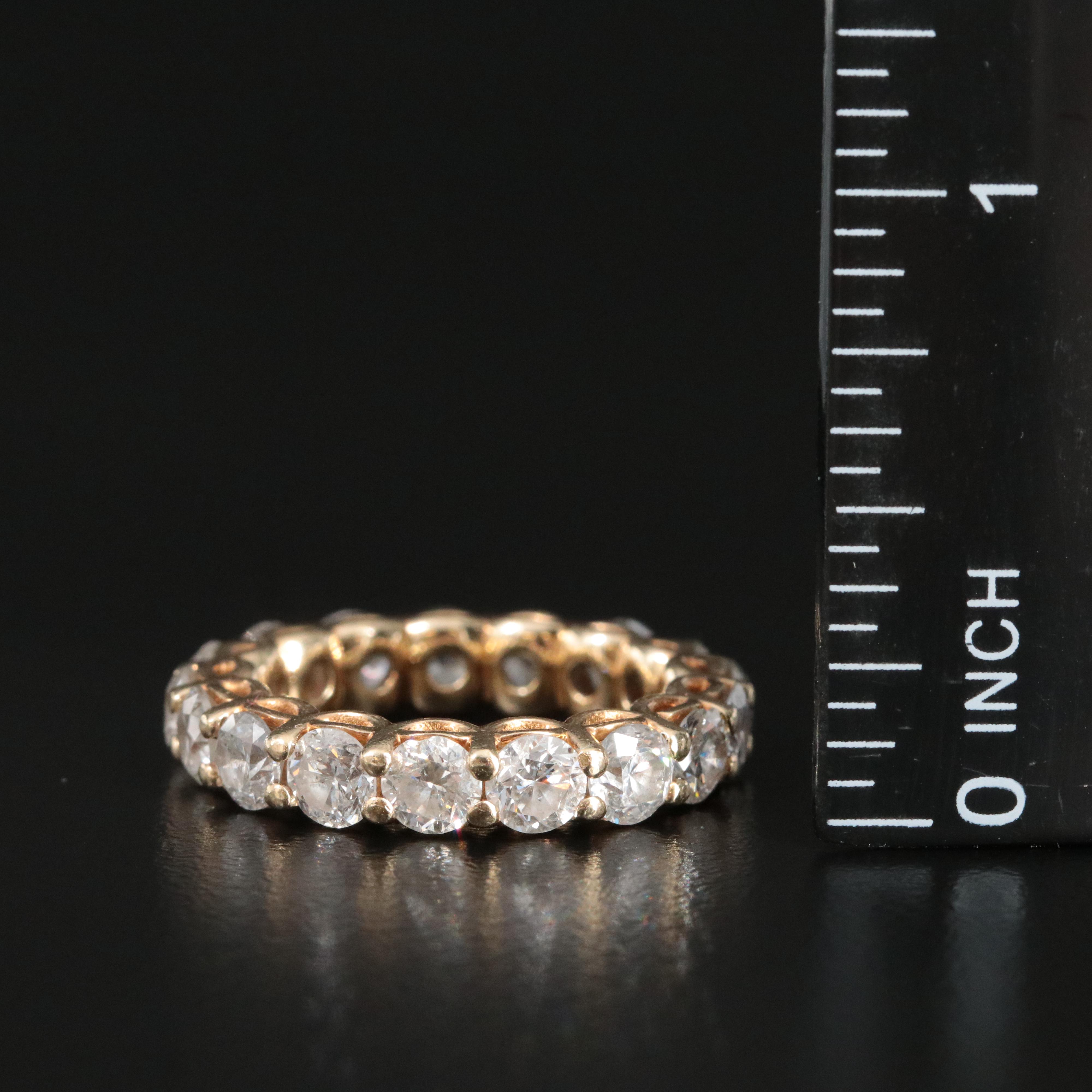 14K 4.67 CTW Diamond Eternity Band