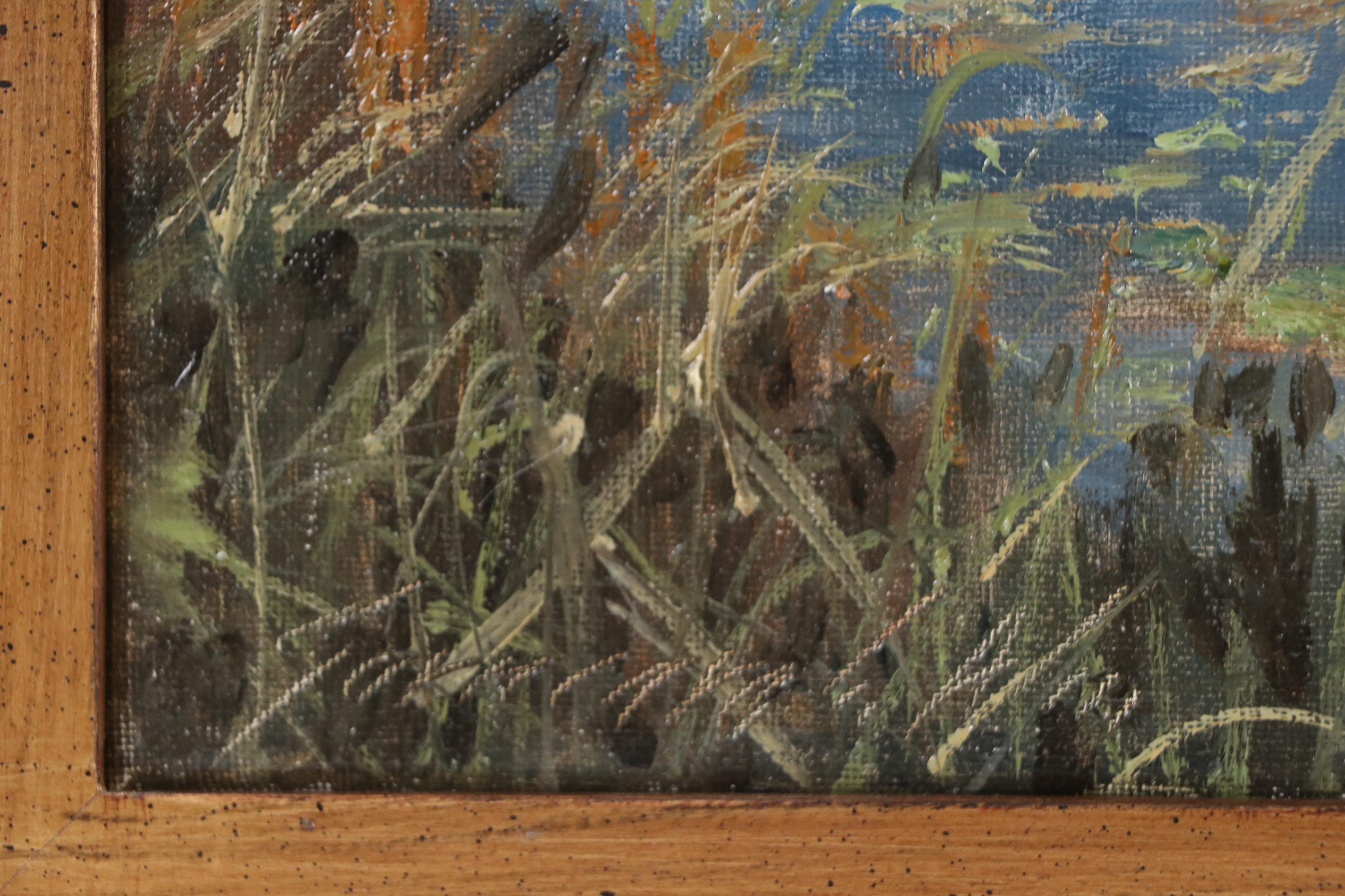 Garncarek Aleksander Pond Landscape Oil Painting, 2025