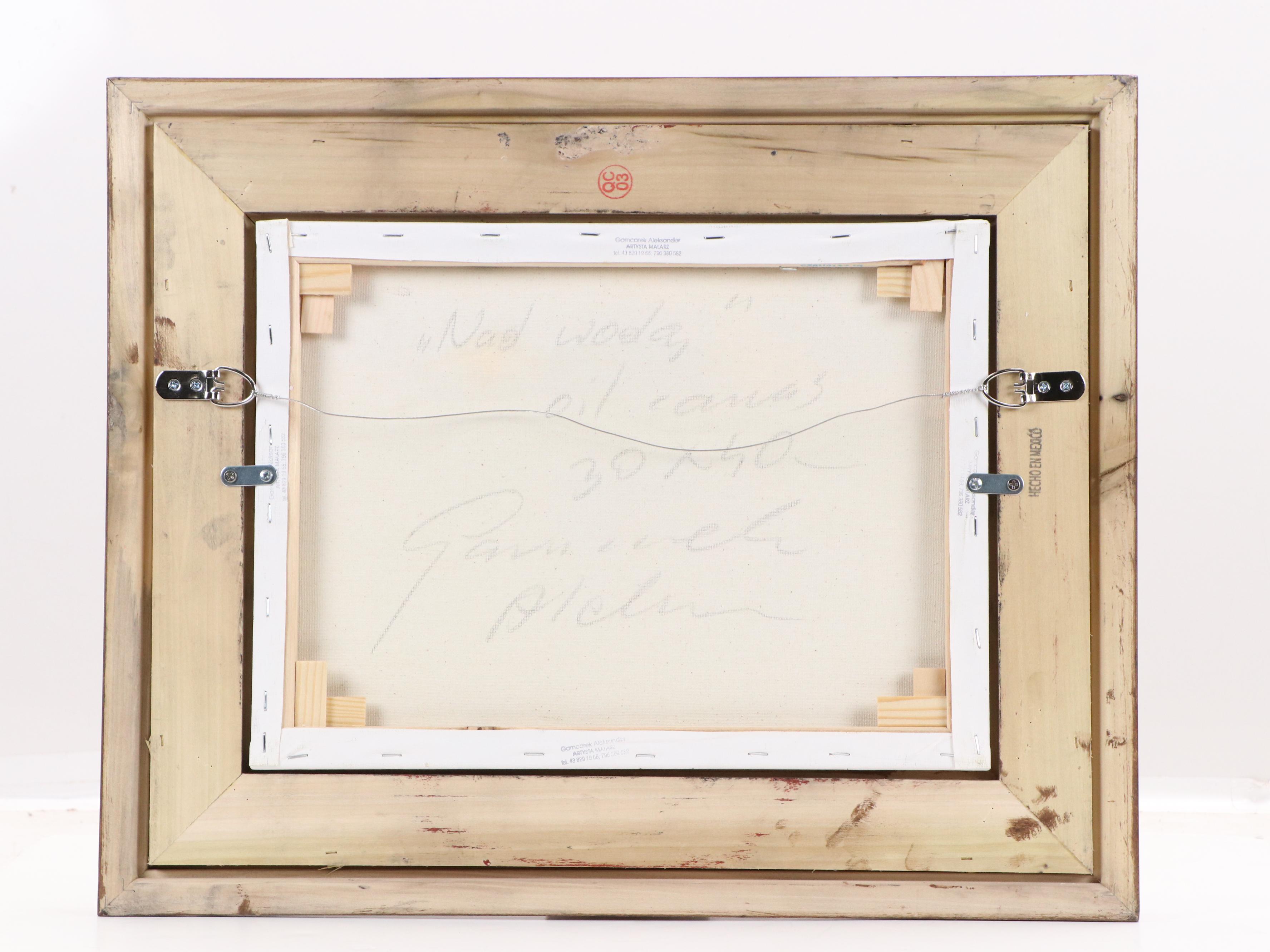 Garncarek Aleksander Pond Landscape Oil Painting, 2025