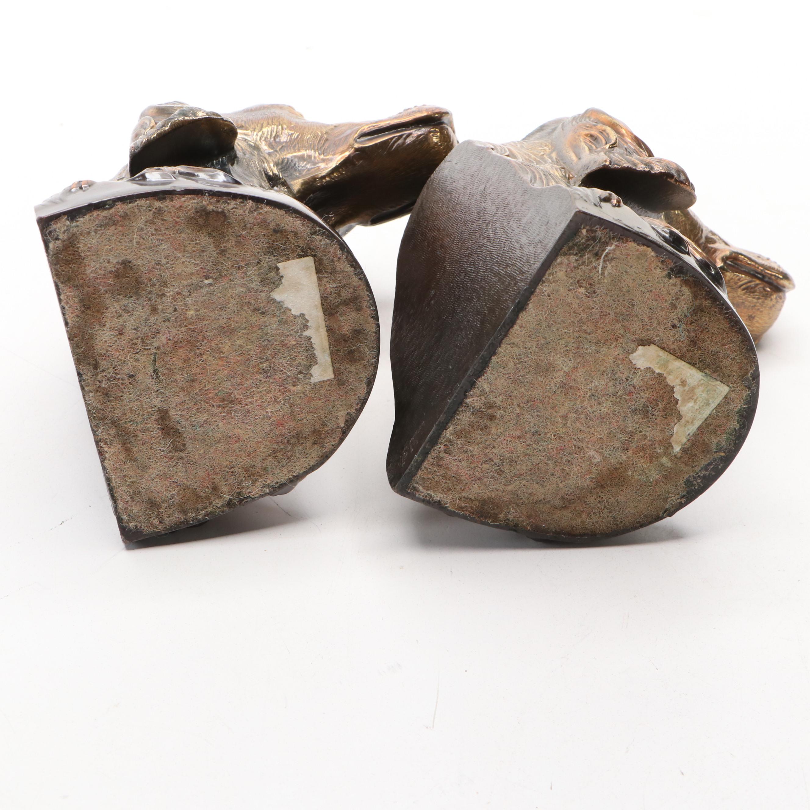 Bronze Finished Irish Setter Bookends