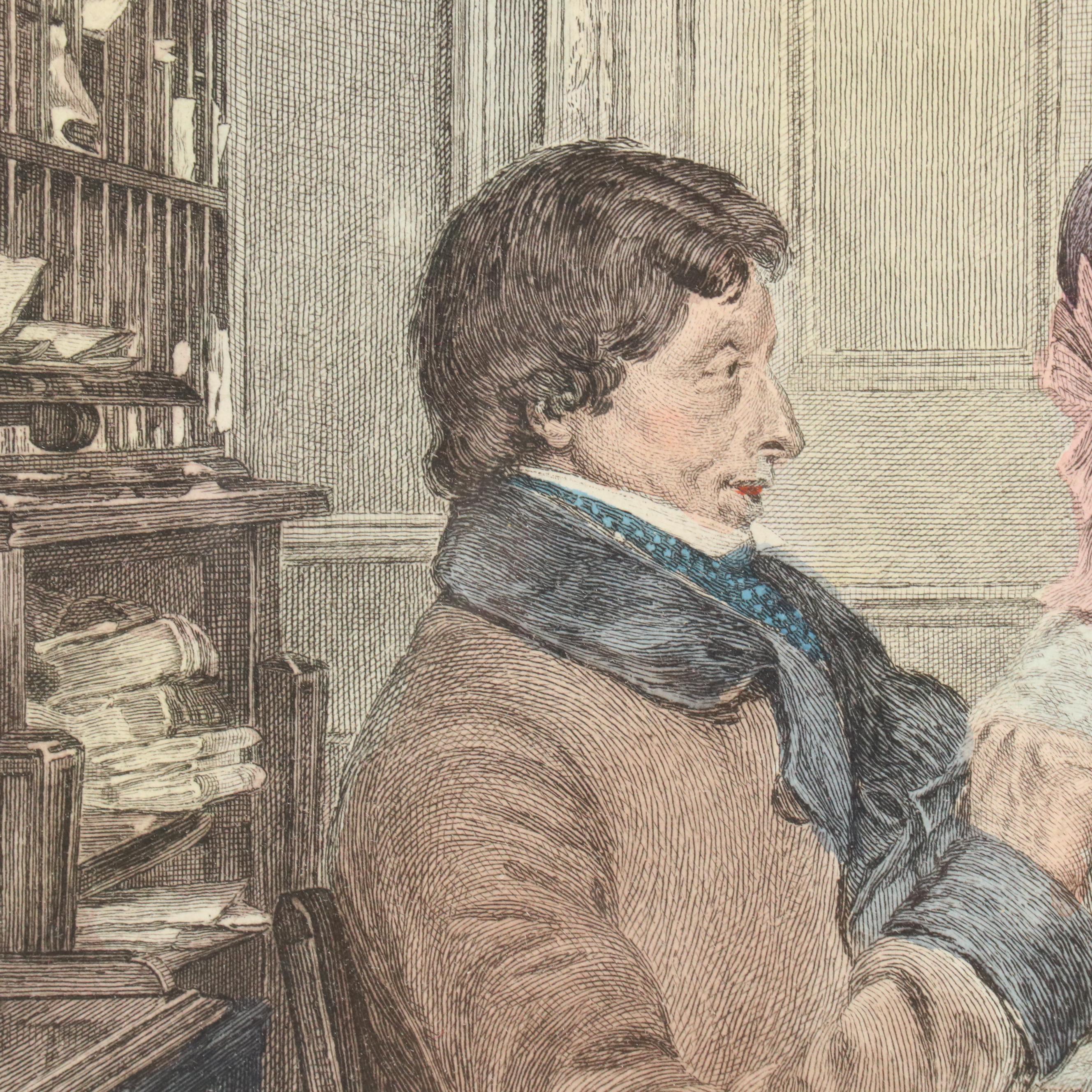 Engravings After Walter Dendy Sadler "The New Will" and "A Little Mortgage"