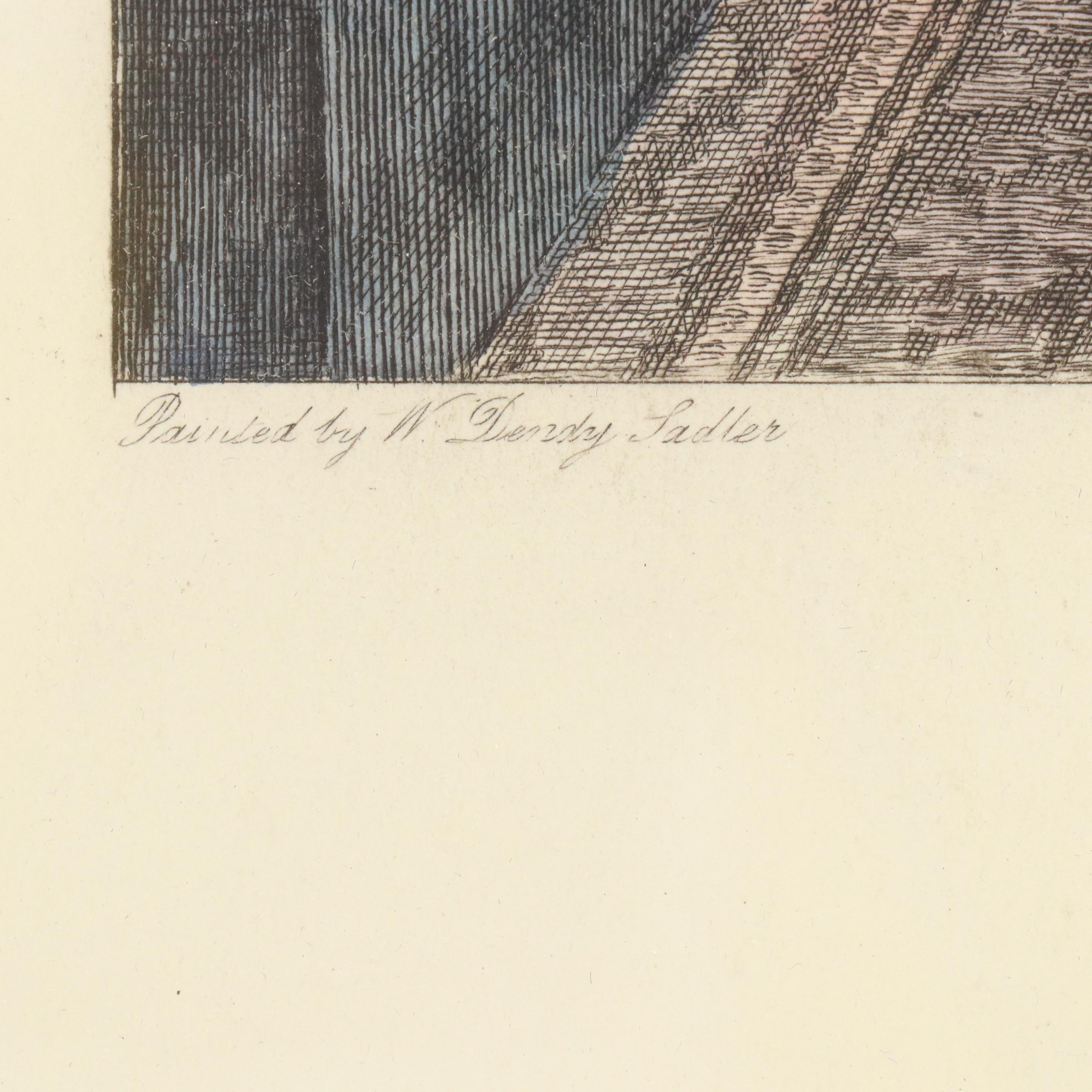 Engravings After Walter Dendy Sadler "The New Will" and "A Little Mortgage"