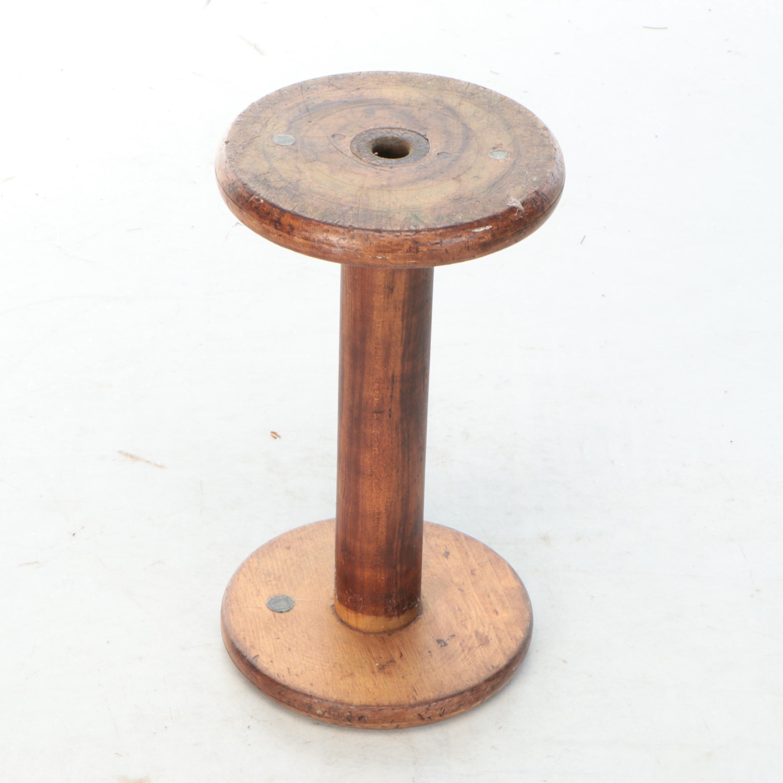 Rustic Style Wood Chair and Bucket with Iron Flat Irons and Other Wood Décor