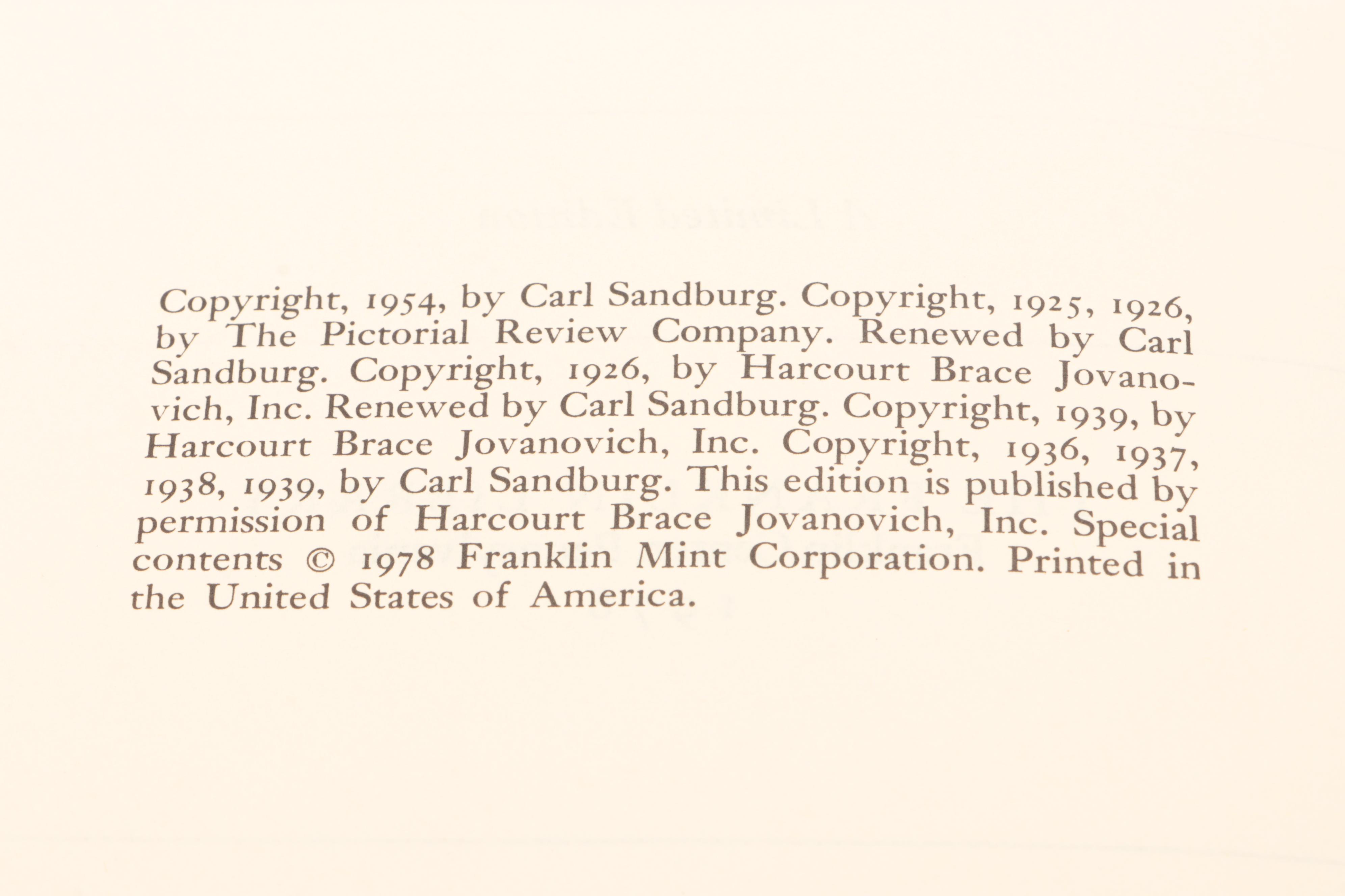 Franklin Library "Abraham Lincoln" by Carl Sandburg and More