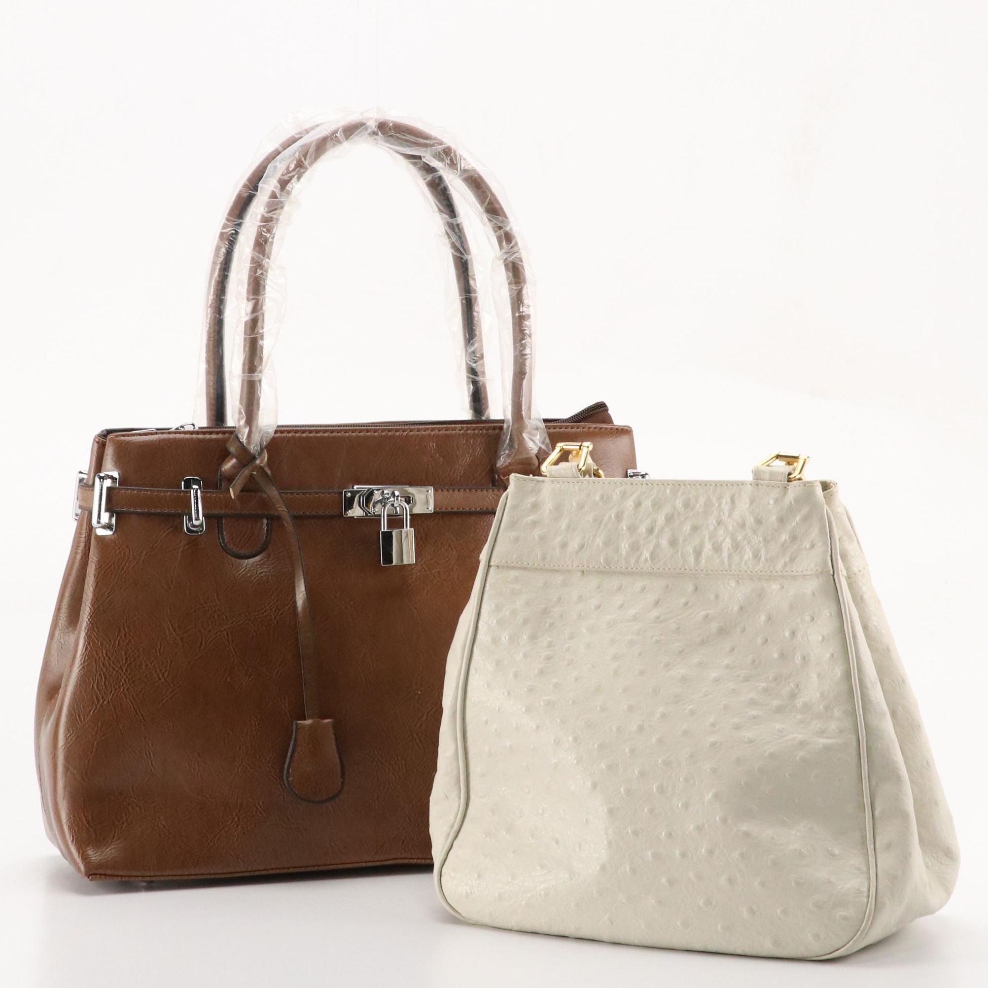 Aleda for Bloomingdale's Embossed Leather Bag and Babibaobei Satchel