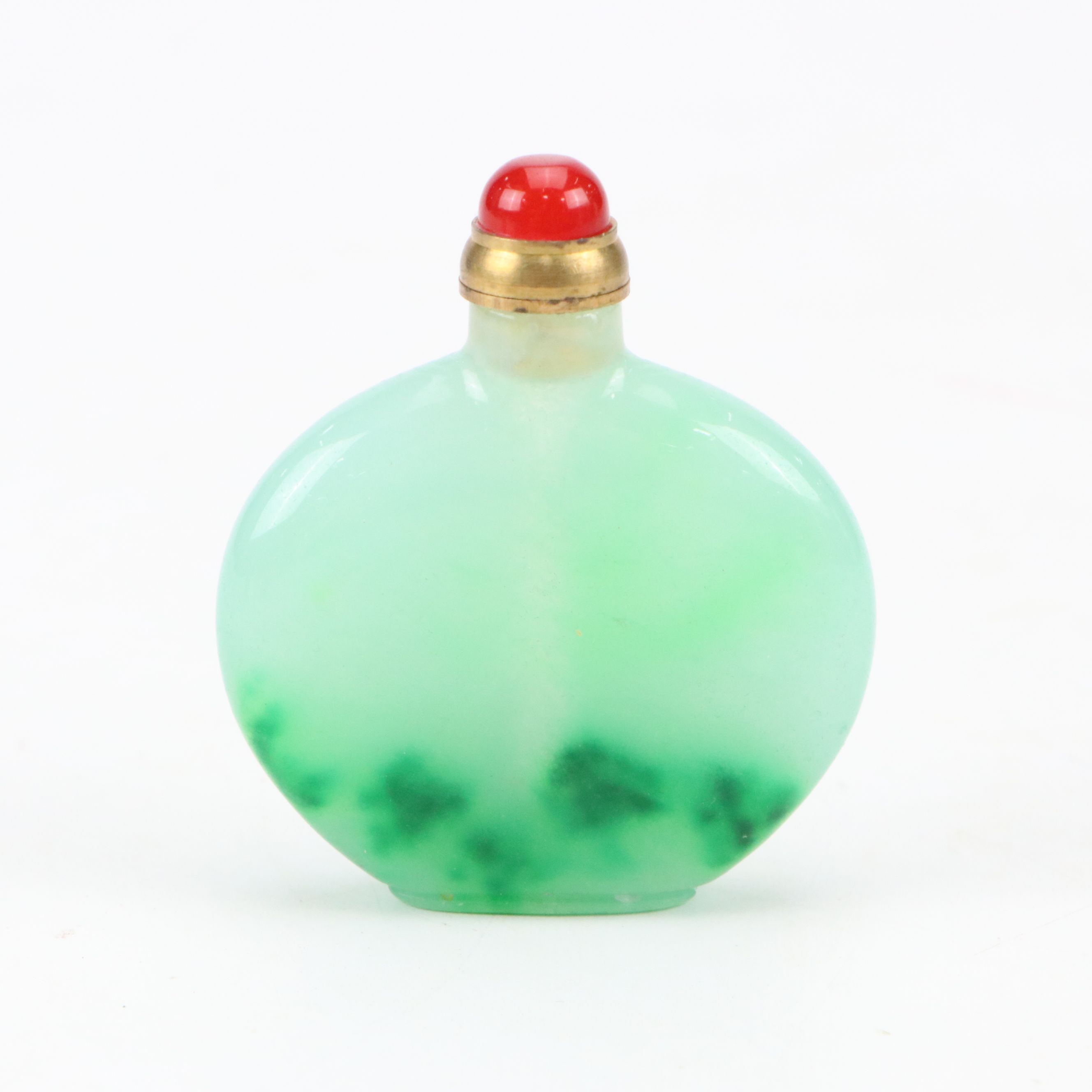 Chinese Quartz Snuff Bottles with Quartz and Agate Stoppers