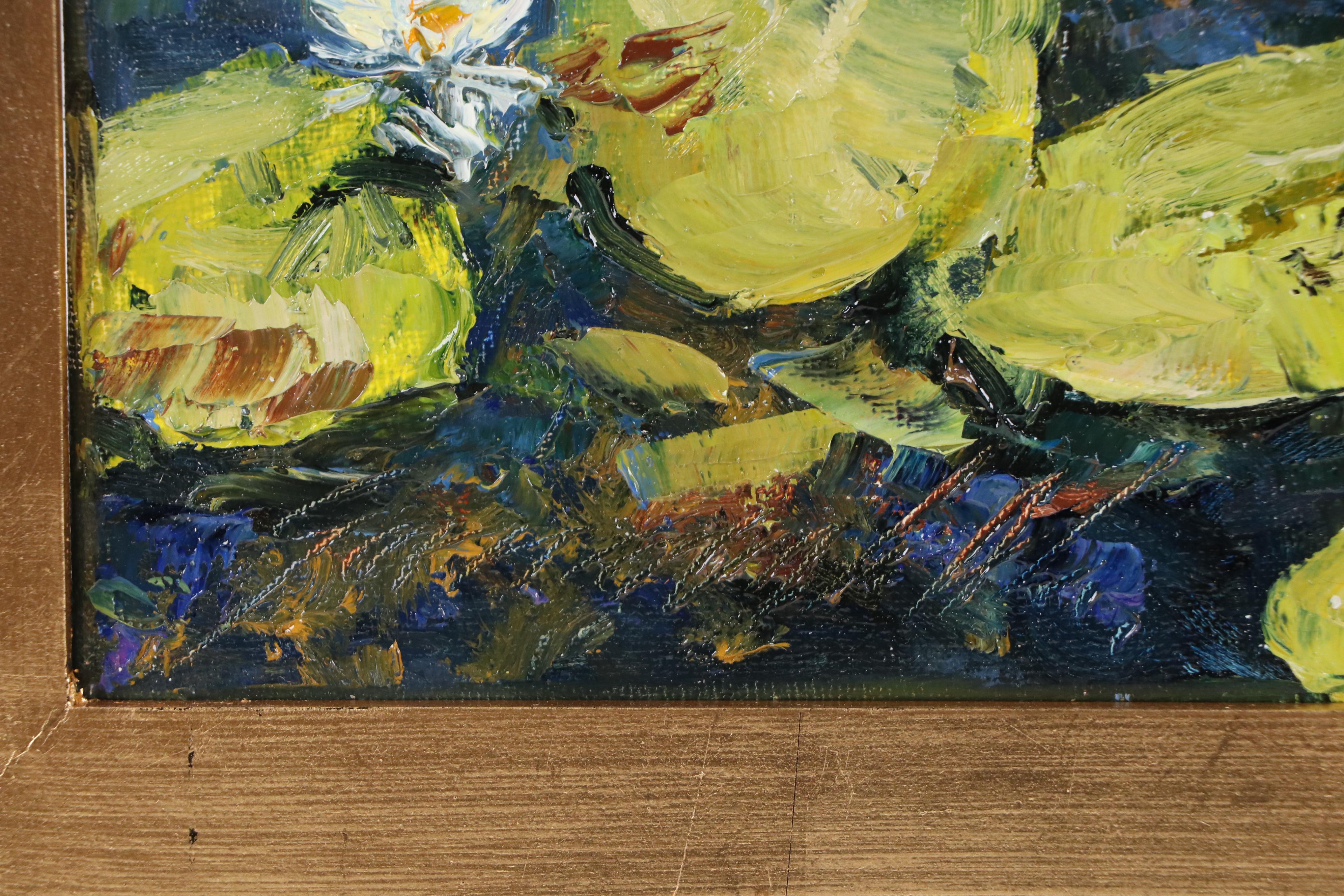 Garncarek Aleksander Water Lily Oil Painting, 2025