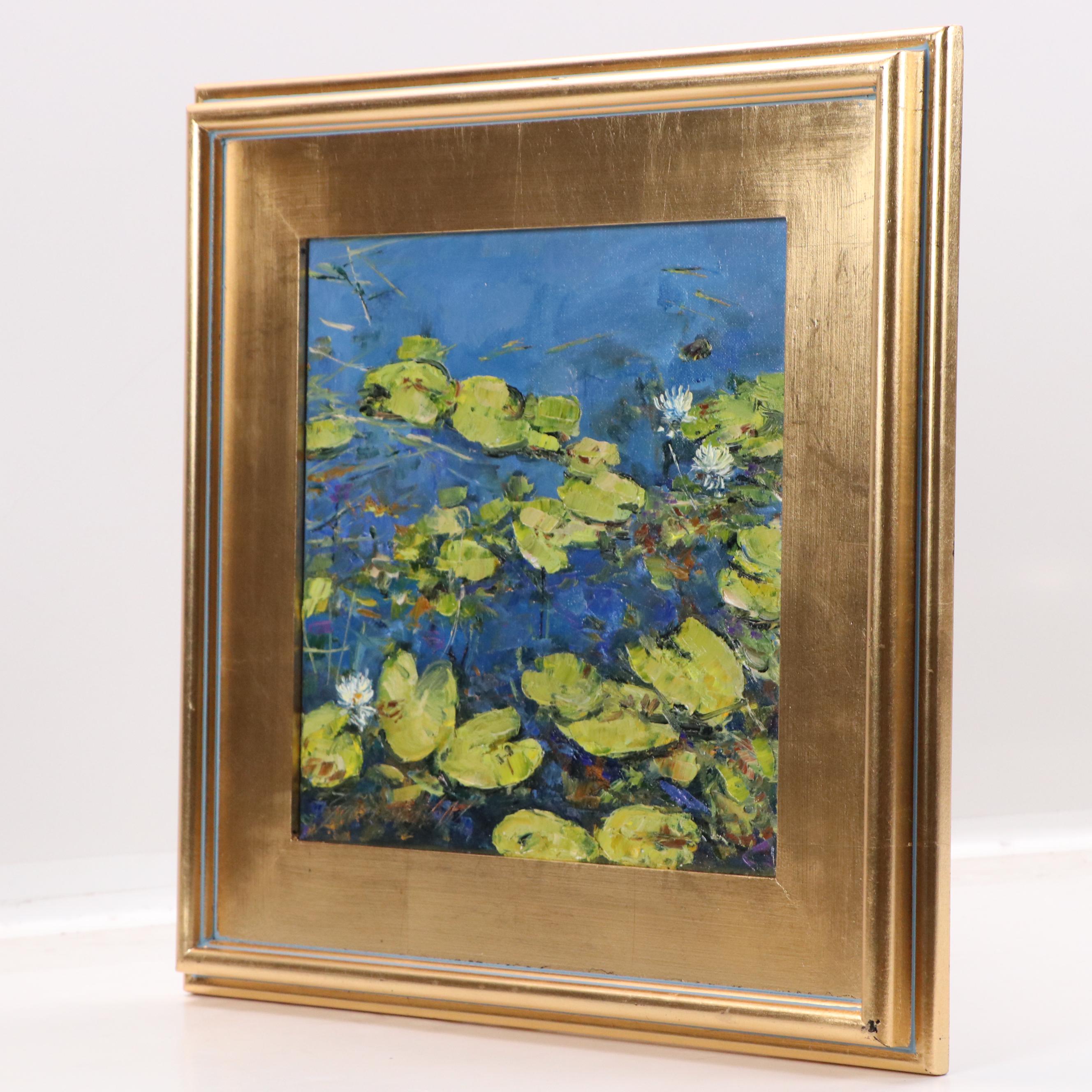 Garncarek Aleksander Water Lily Oil Painting, 2025