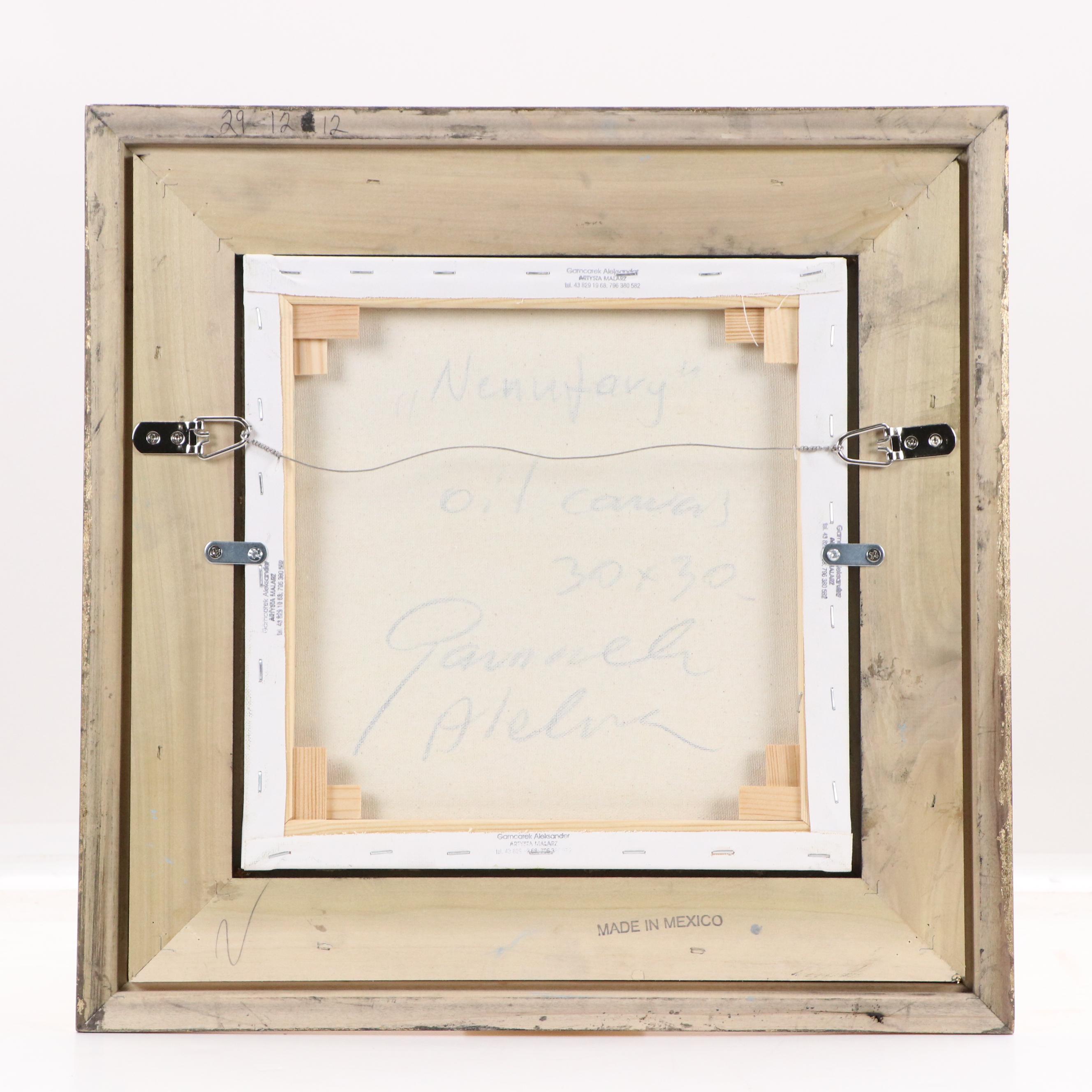 Garncarek Aleksander Water Lily Oil Painting, 2025