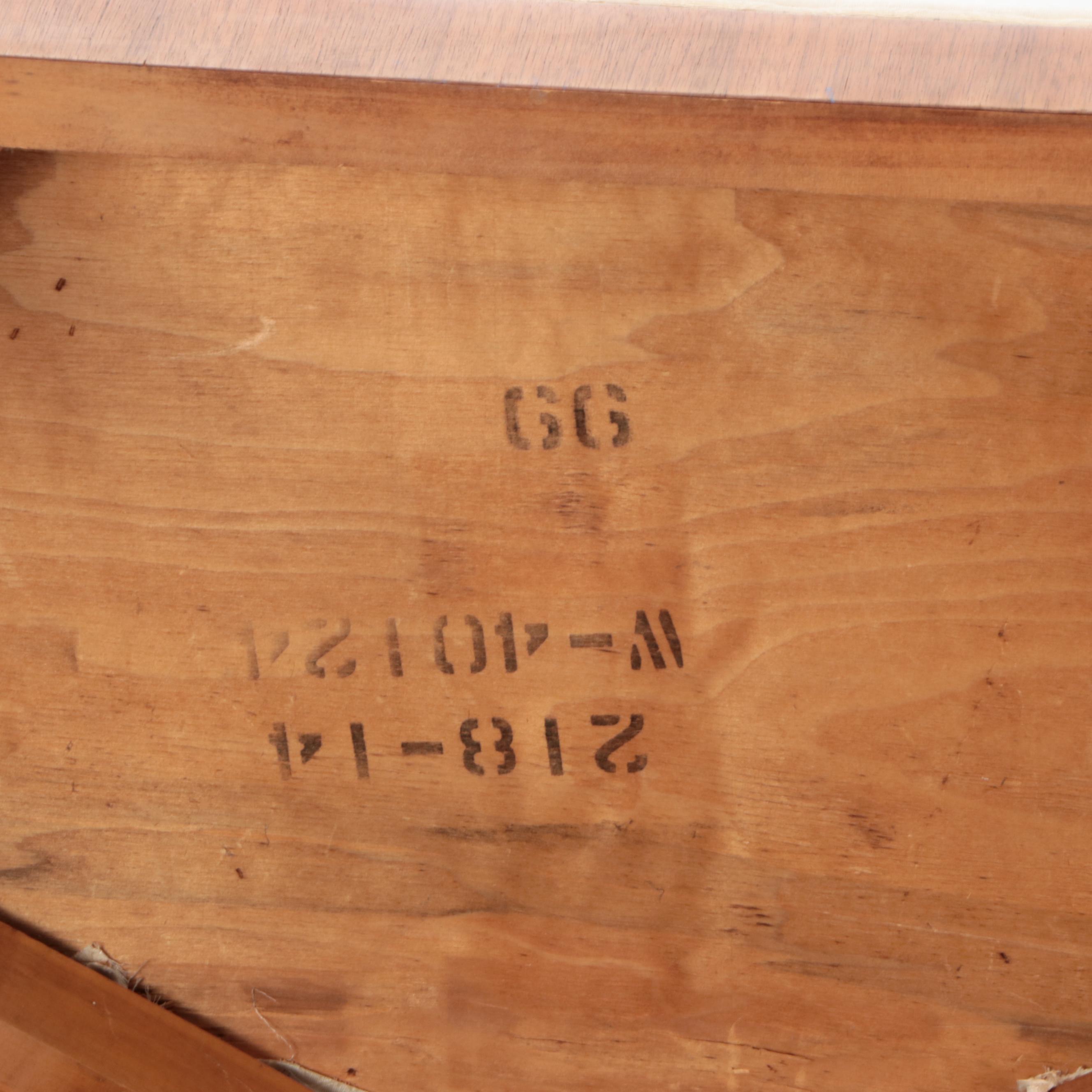 Mid Century Modern Upholstered Armchair and Side Chair