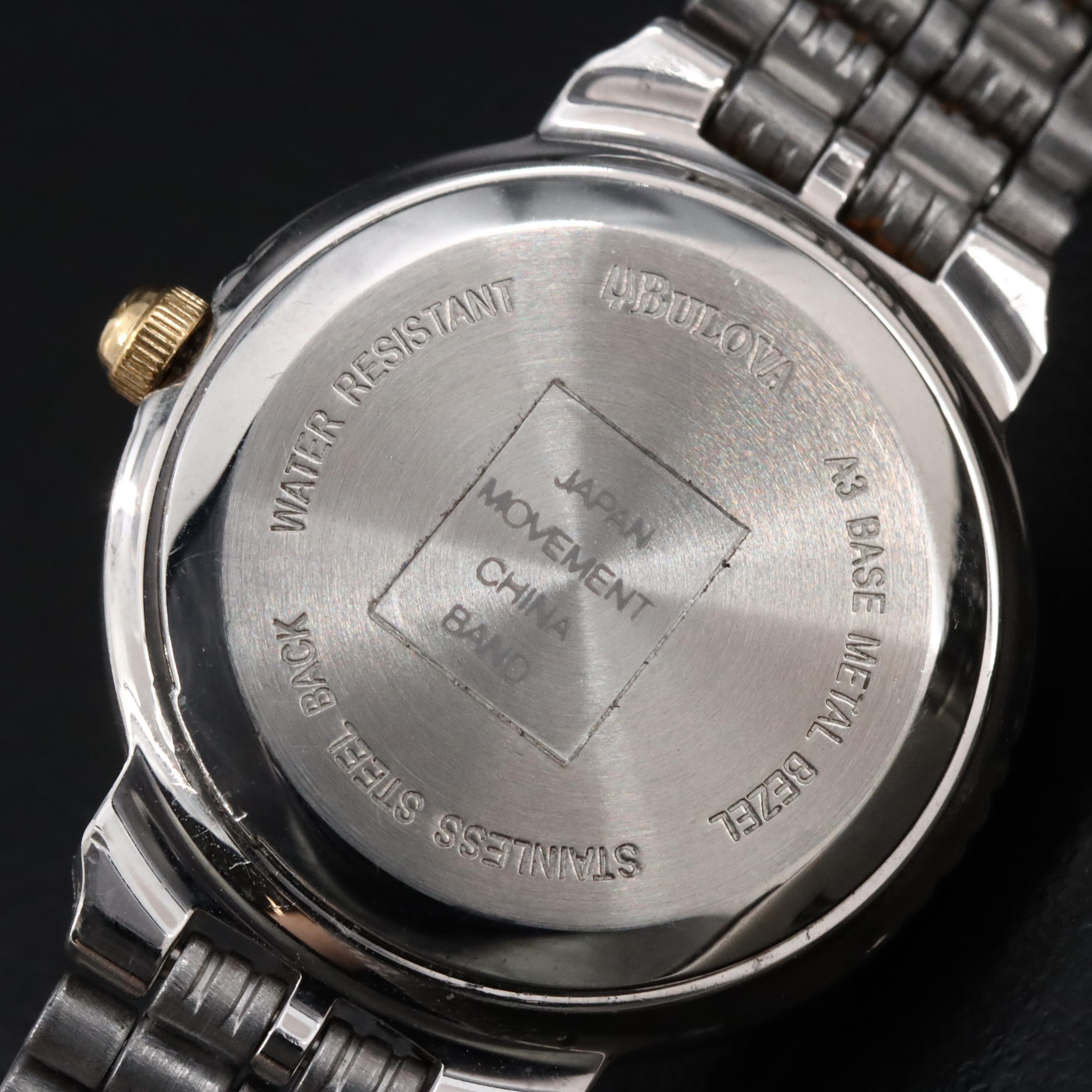 Bulova Two Tone Quartz Watch