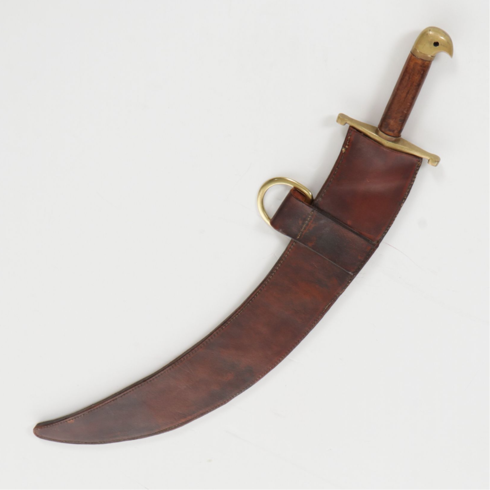 Baladay Scimitar Sword with Leather Scabbard