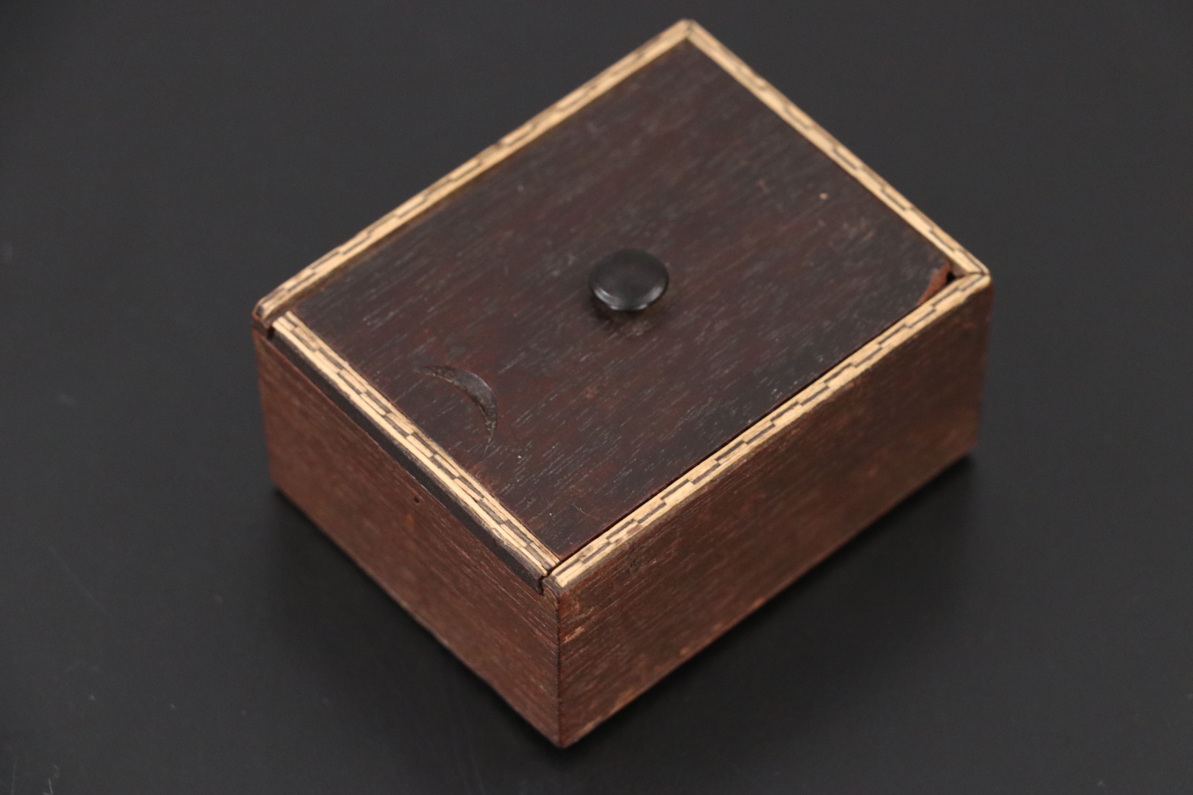 Antique Victorian Carved Bone Letters in Storage Box