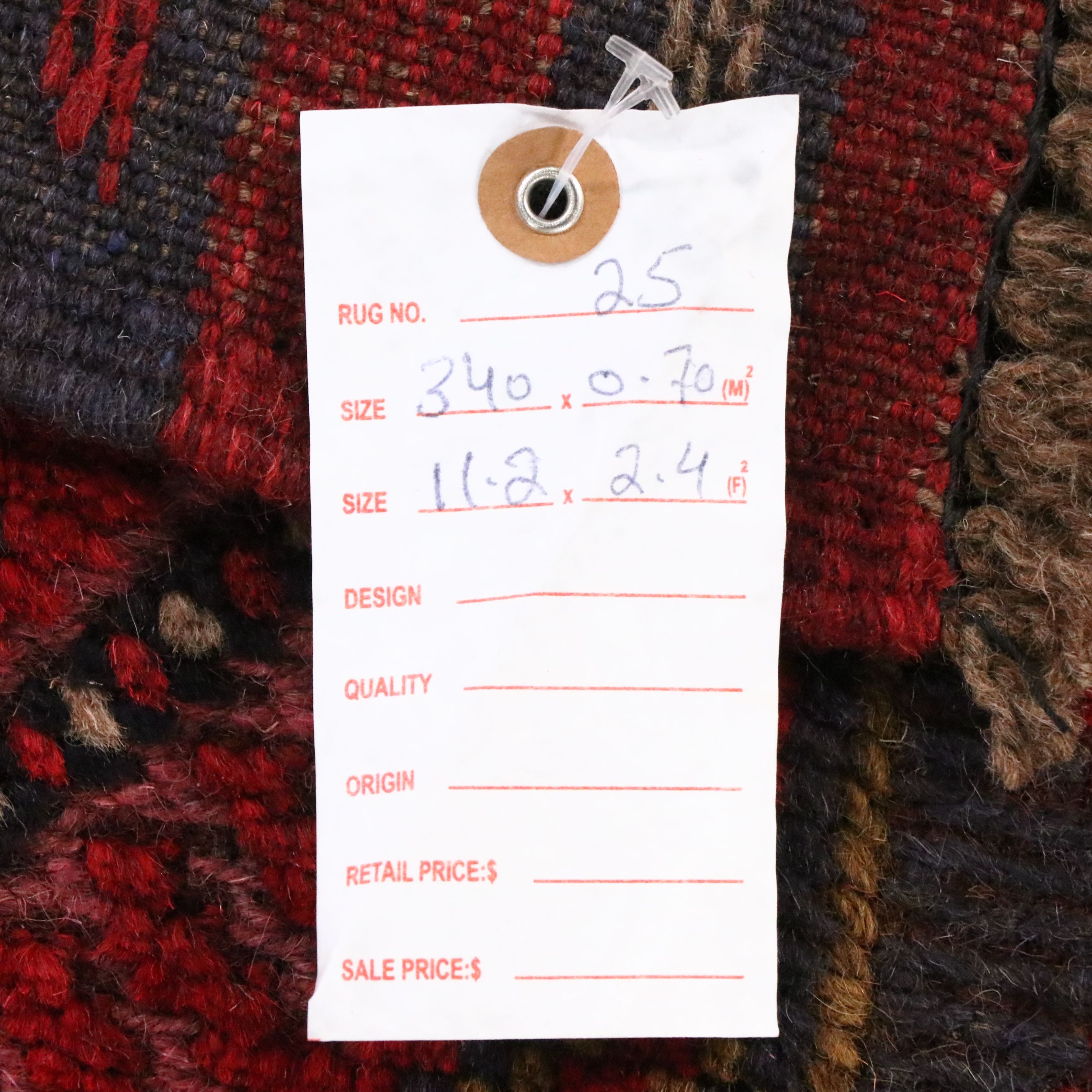 2'4 x 11'3 Handwoven Afghan Mashwani Carpet Runner