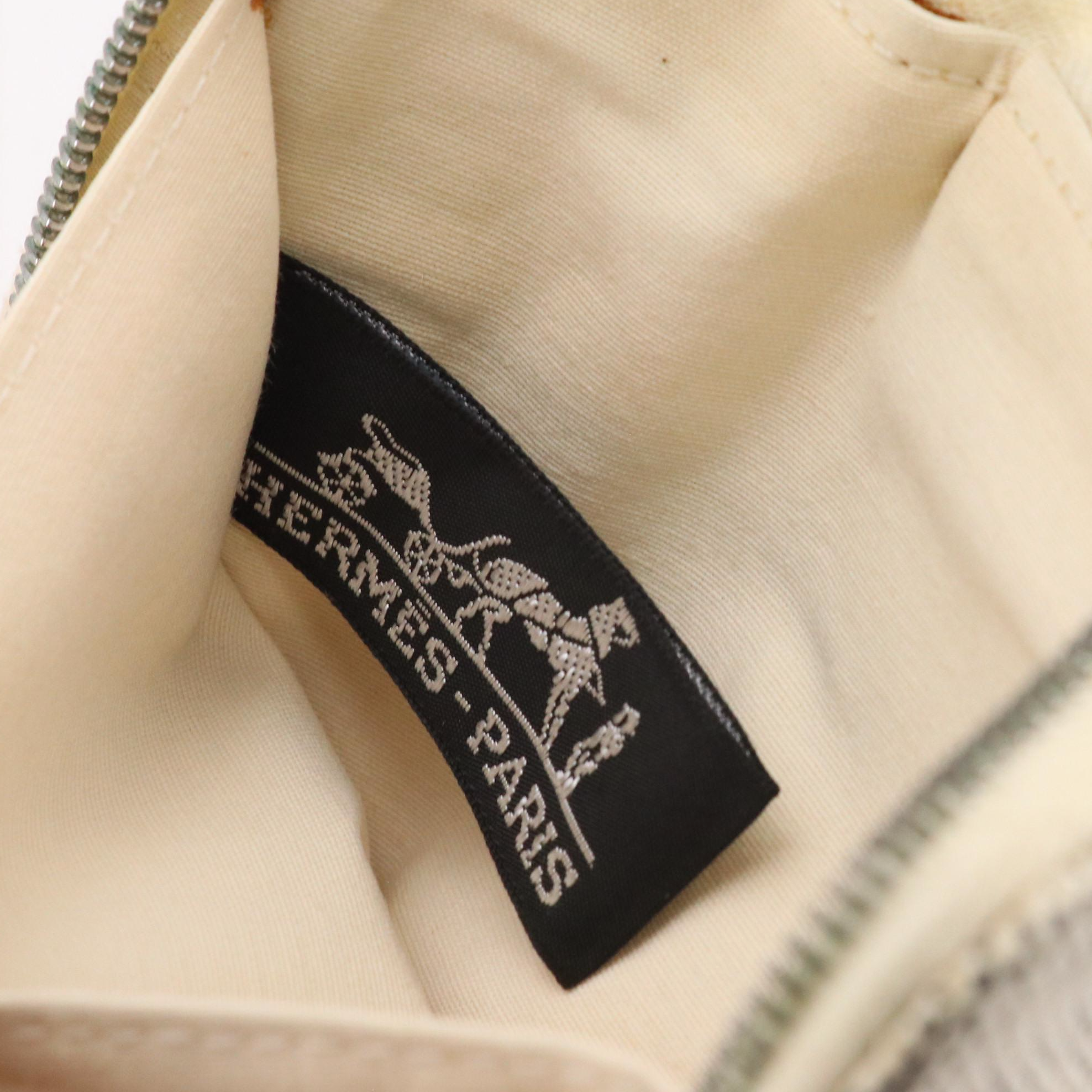 Hermès Perth Compact Zip-Around Wallet in Cotton Canvas