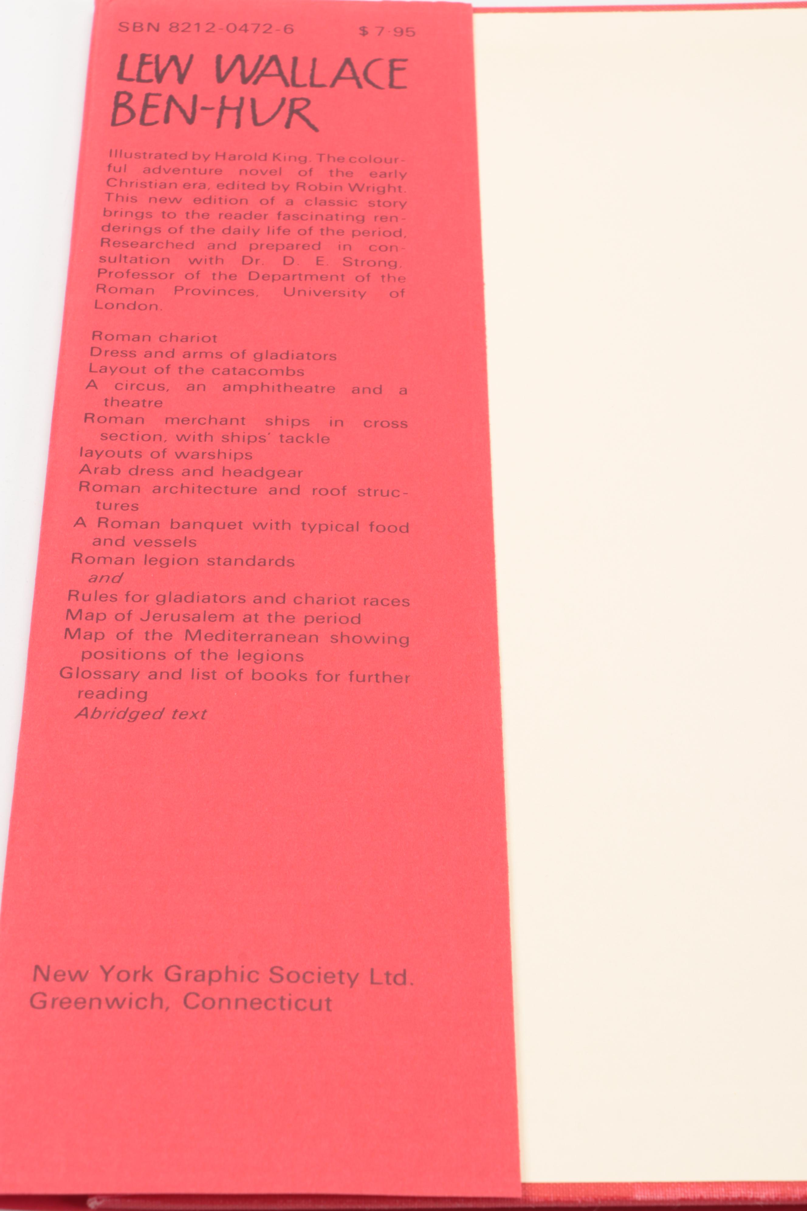 Illustrated "Ben-Hur" by Lew Wallace and "Ivanhoe" by Sir Walter Scott, 1972