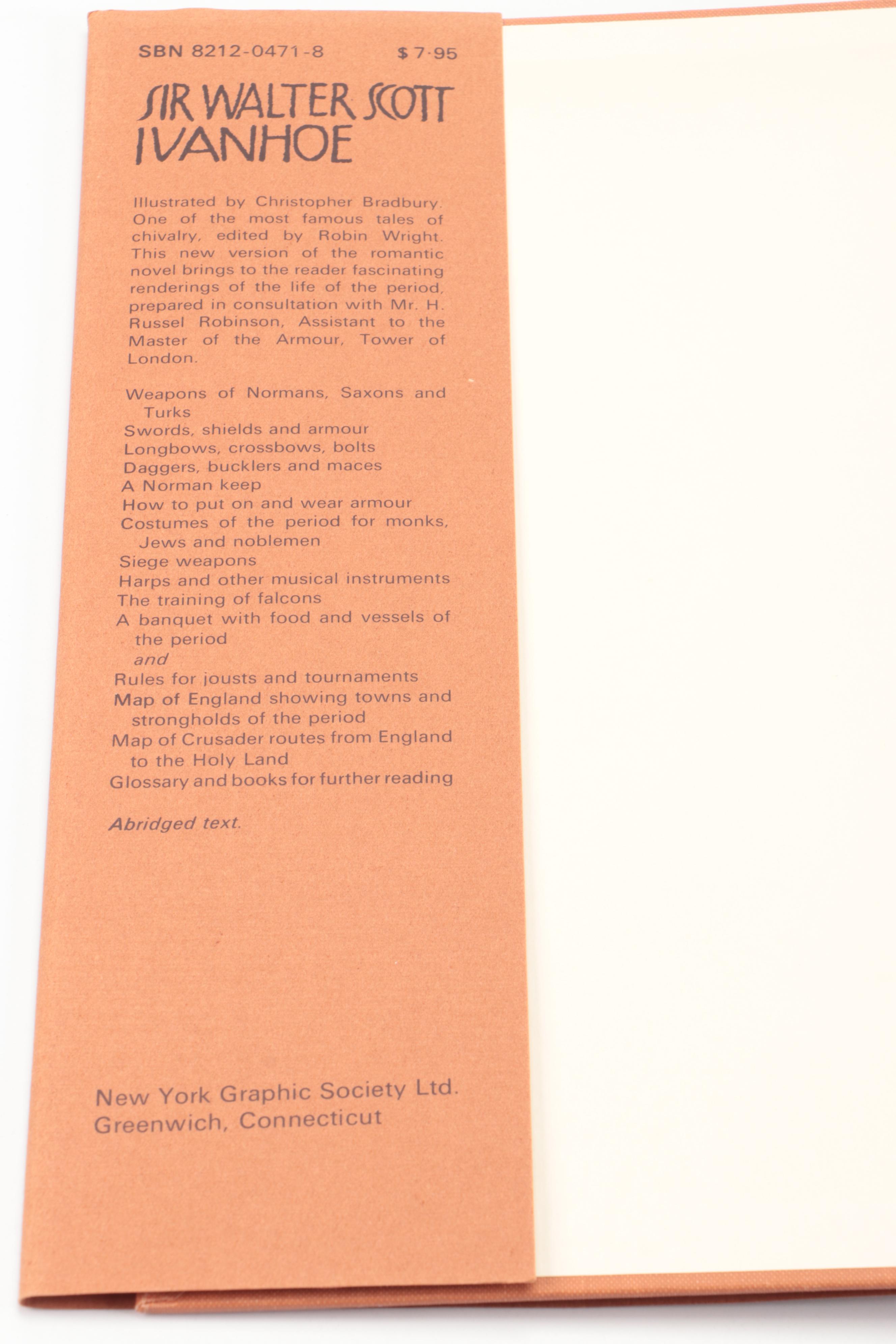 Illustrated "Ben-Hur" by Lew Wallace and "Ivanhoe" by Sir Walter Scott, 1972