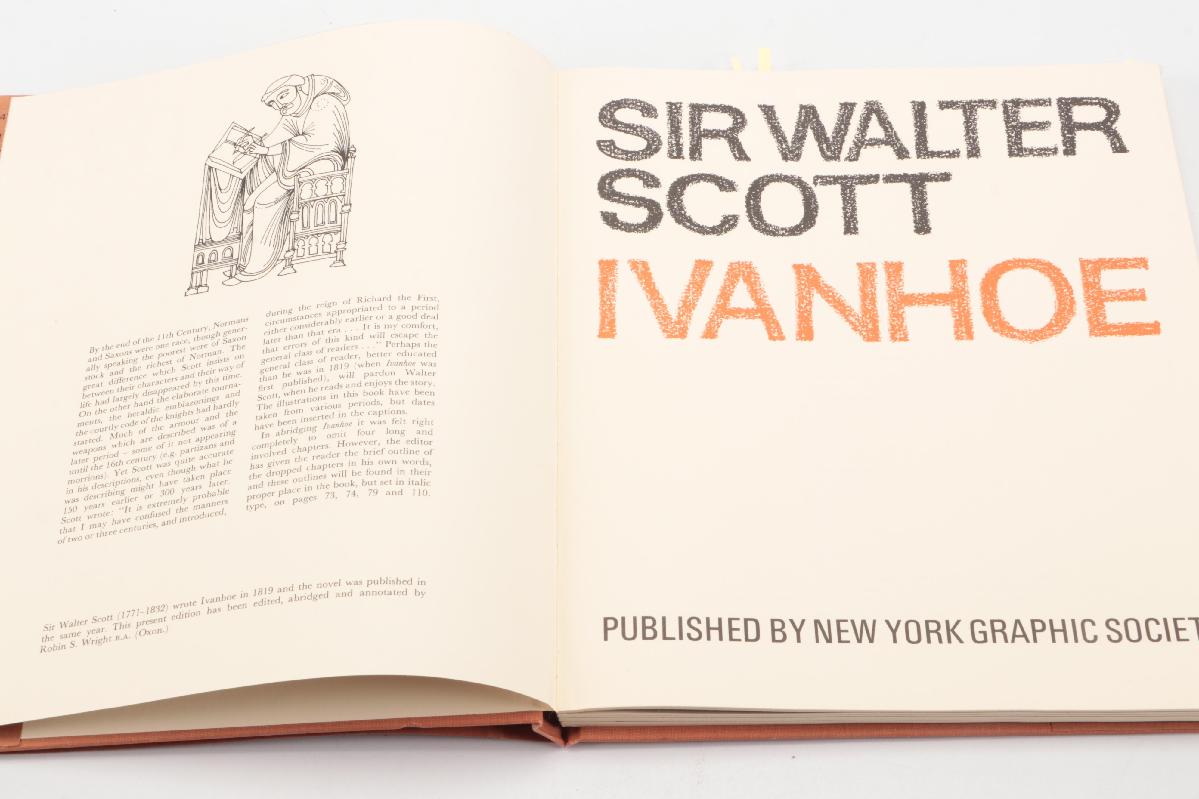 Illustrated "Ben-Hur" by Lew Wallace and "Ivanhoe" by Sir Walter Scott, 1972