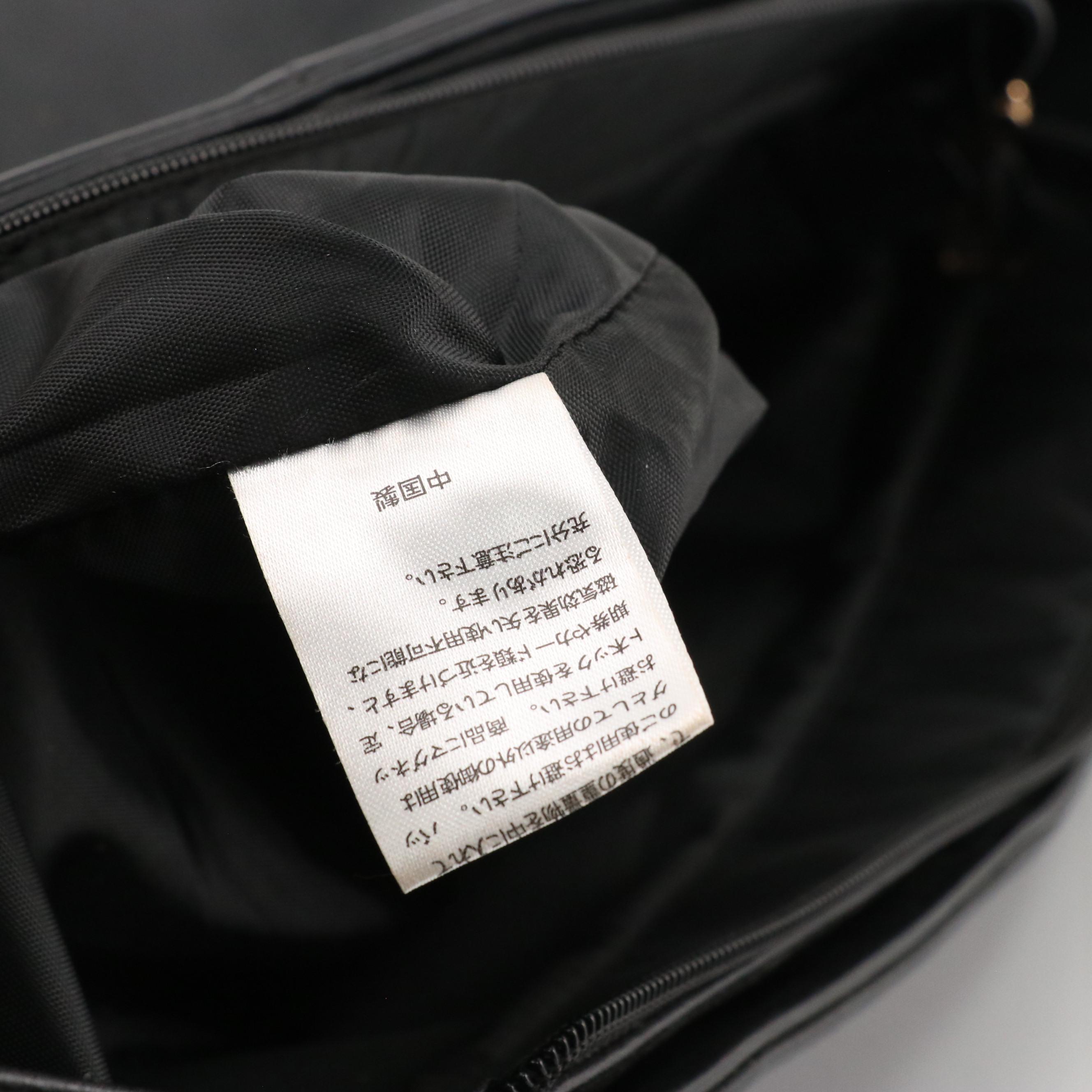 Gianni Valentino Shoulder Tote in Black Faux Leather