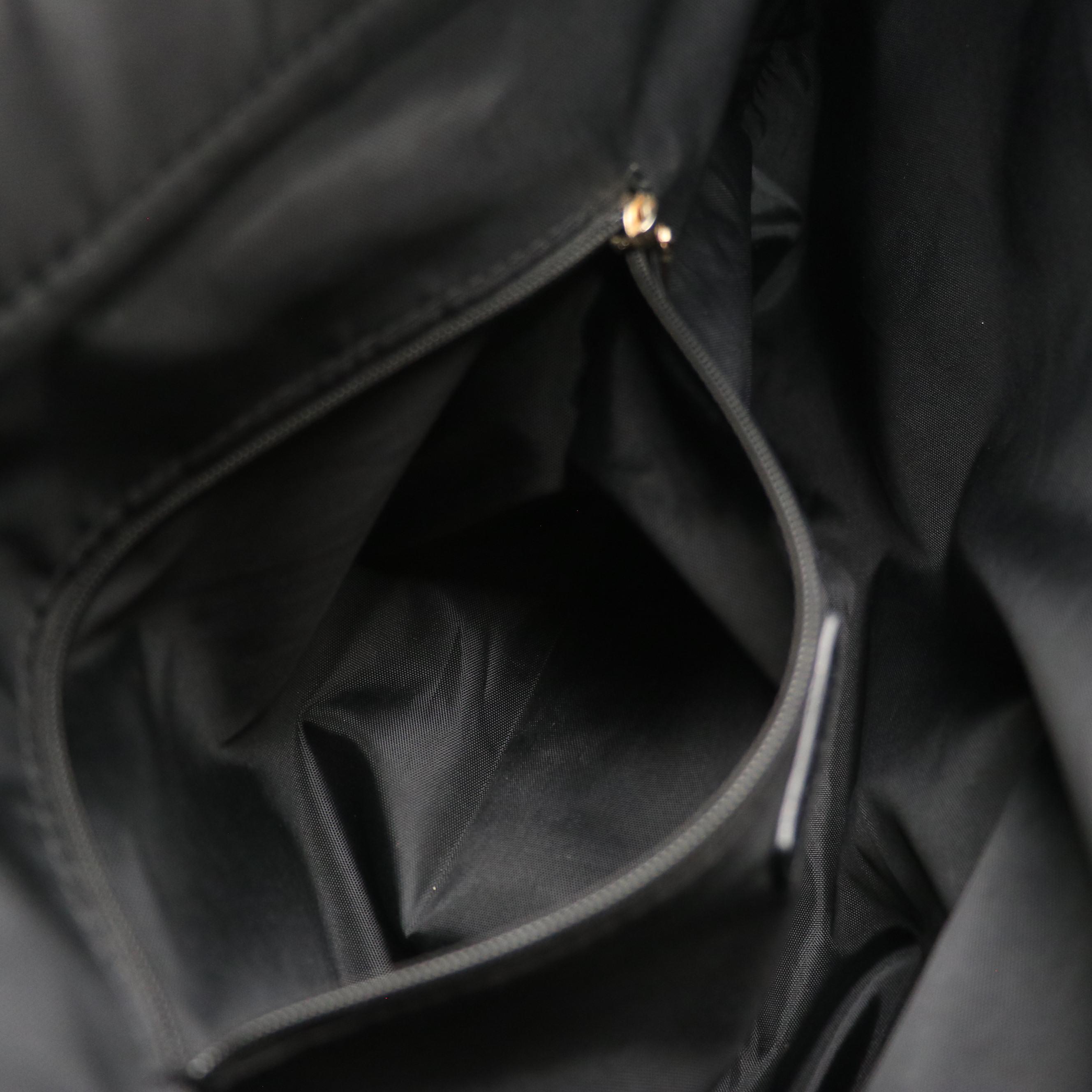 Gianni Valentino Shoulder Tote in Black Faux Leather