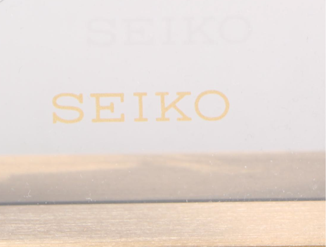 Seiko Metal and Glass World Timezone Desk Clock