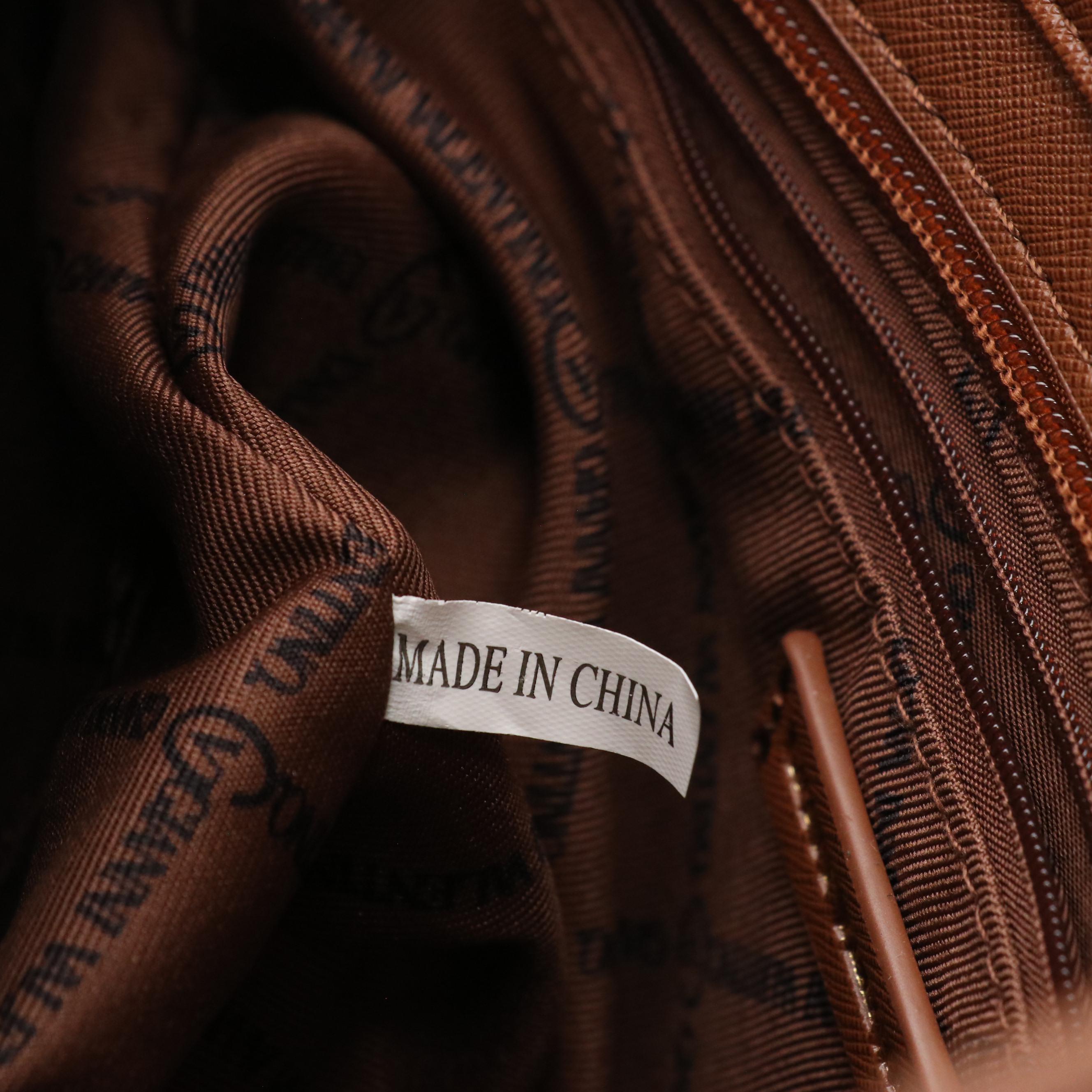 Gianni Valentino Crossbody Bag in Monogram Canvas and Brown Leather Trim