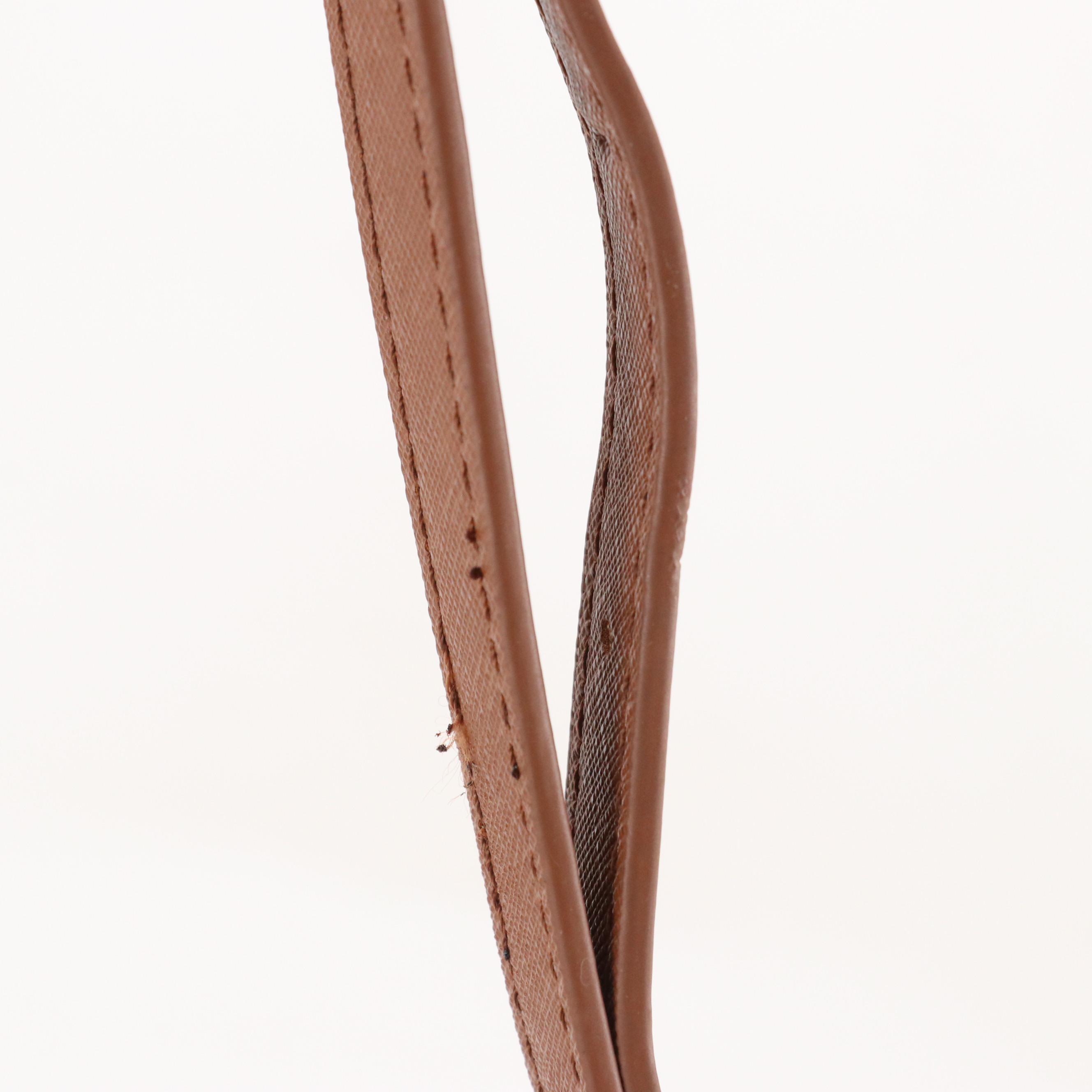 Gianni Valentino Crossbody Bag in Monogram Canvas and Brown Leather Trim