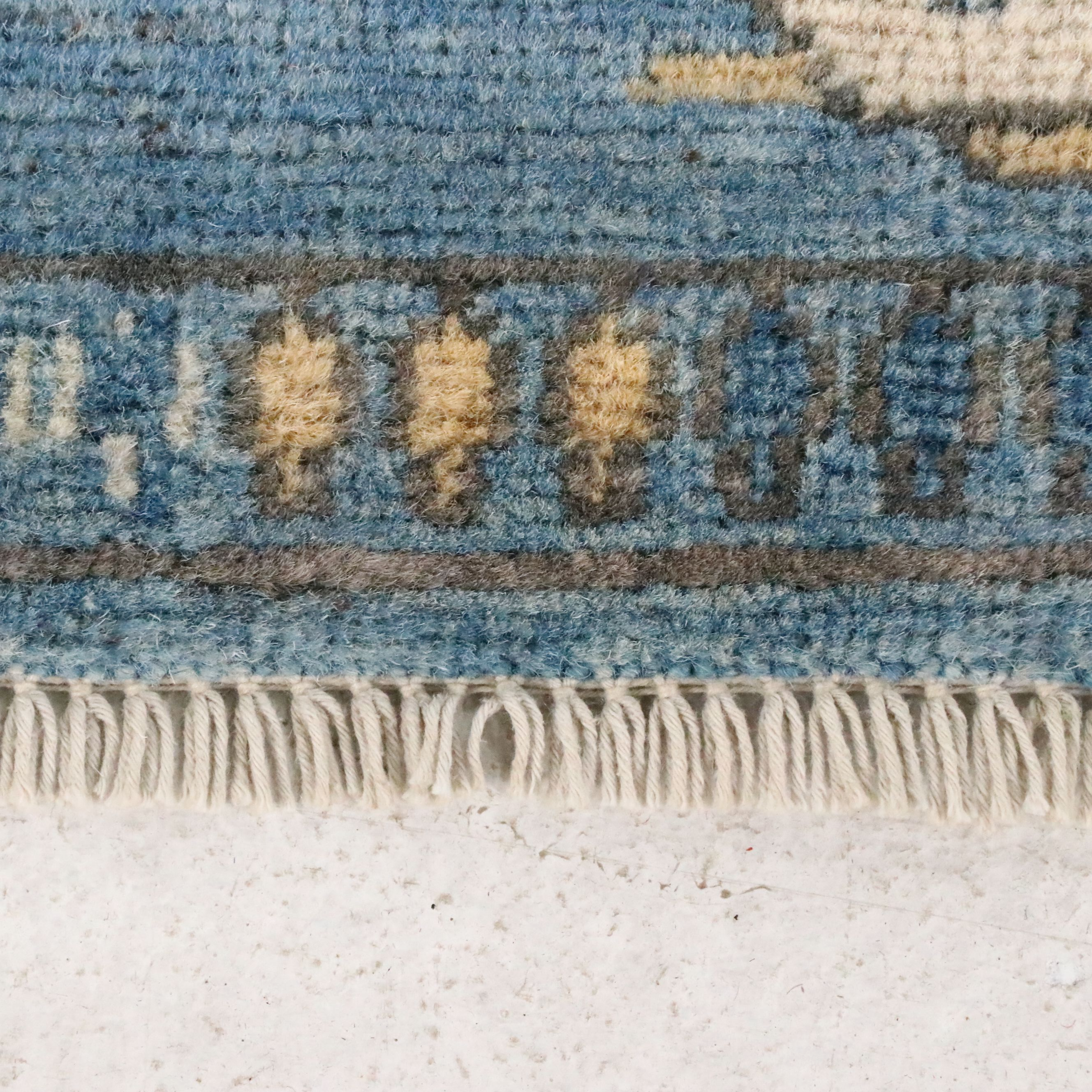 2'10 x 9' Hand-Knotted Pakistani Pictorial War Carpet Runner