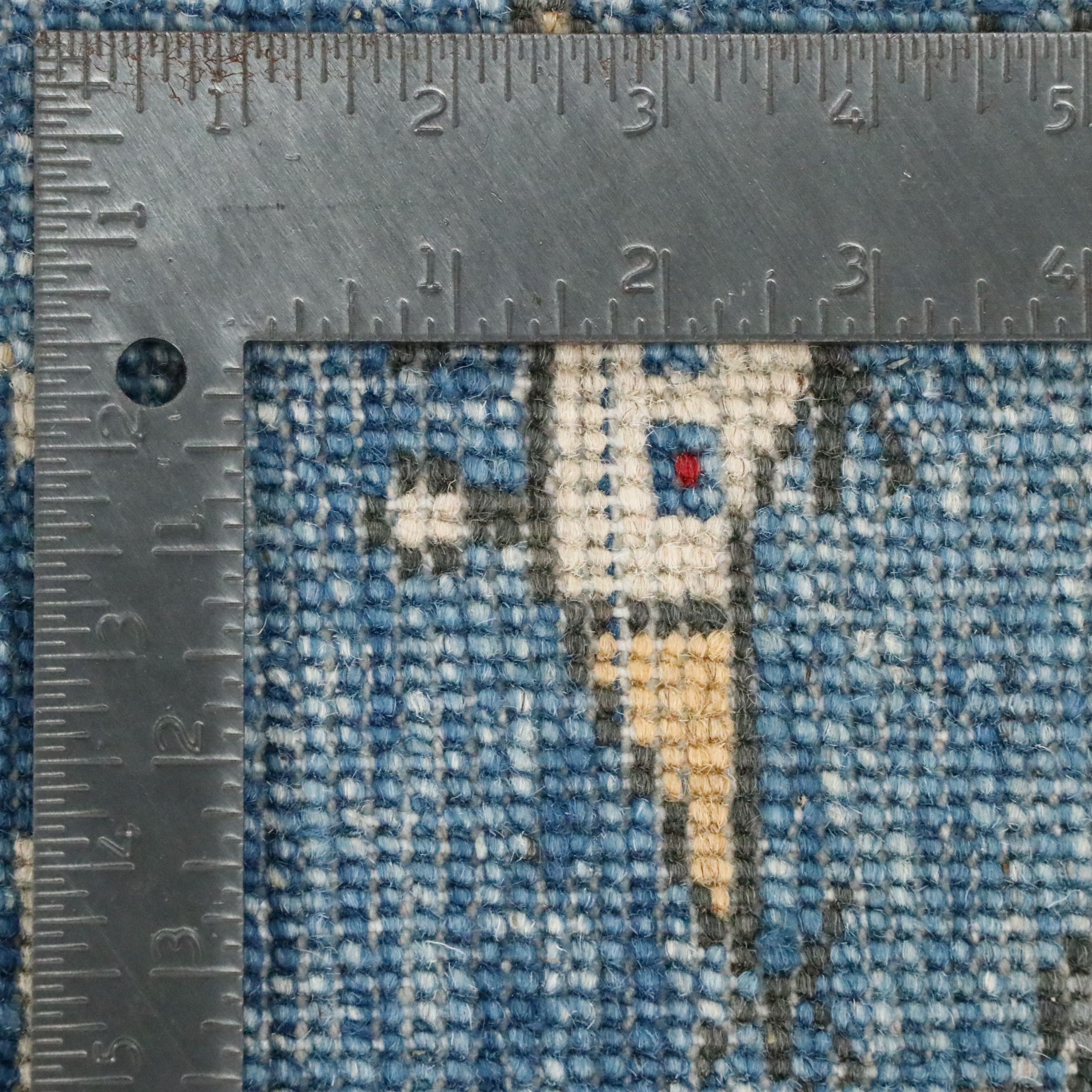 2'10 x 9' Hand-Knotted Pakistani Pictorial War Carpet Runner