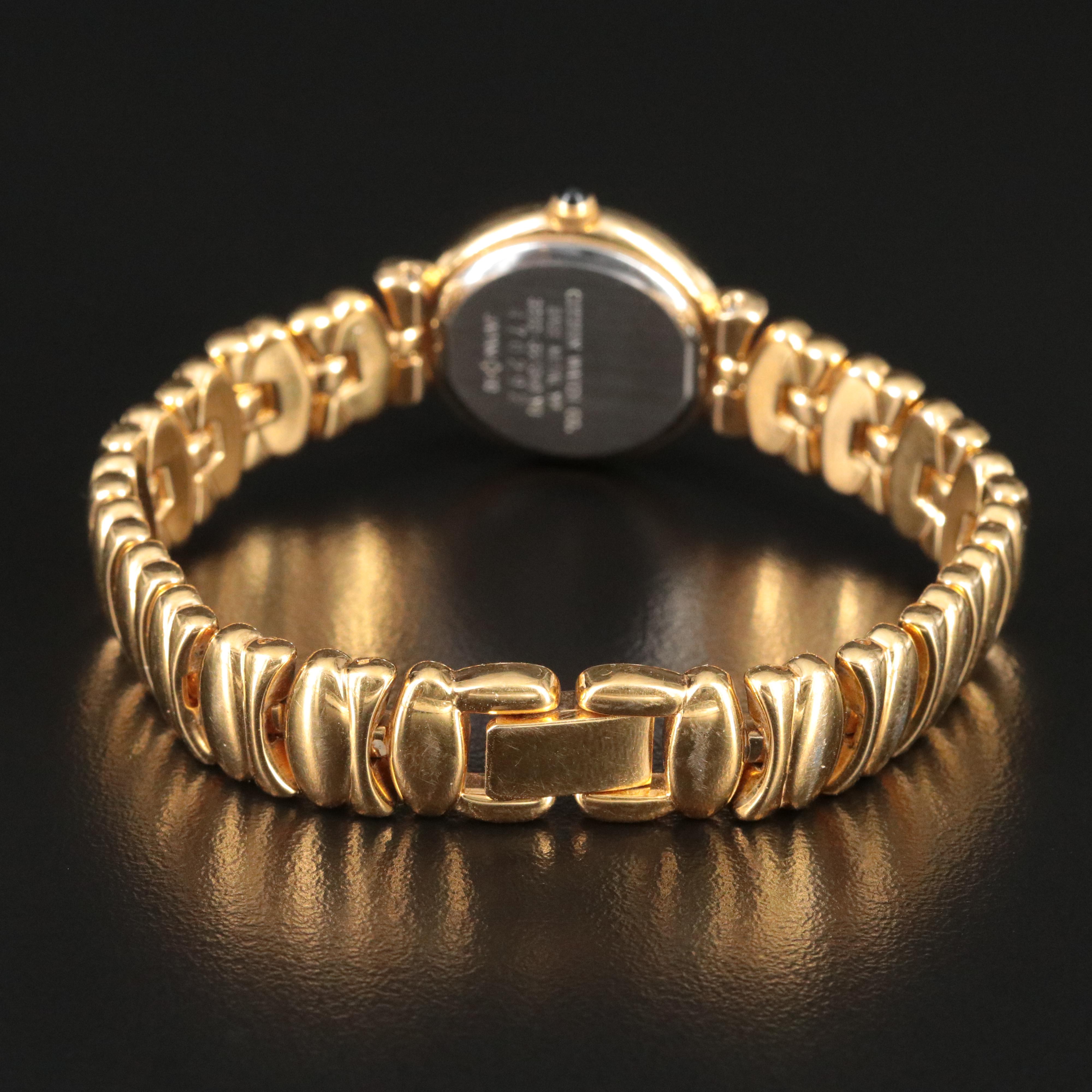 Citizen Quartz Glass Crystals Black Dial Watch