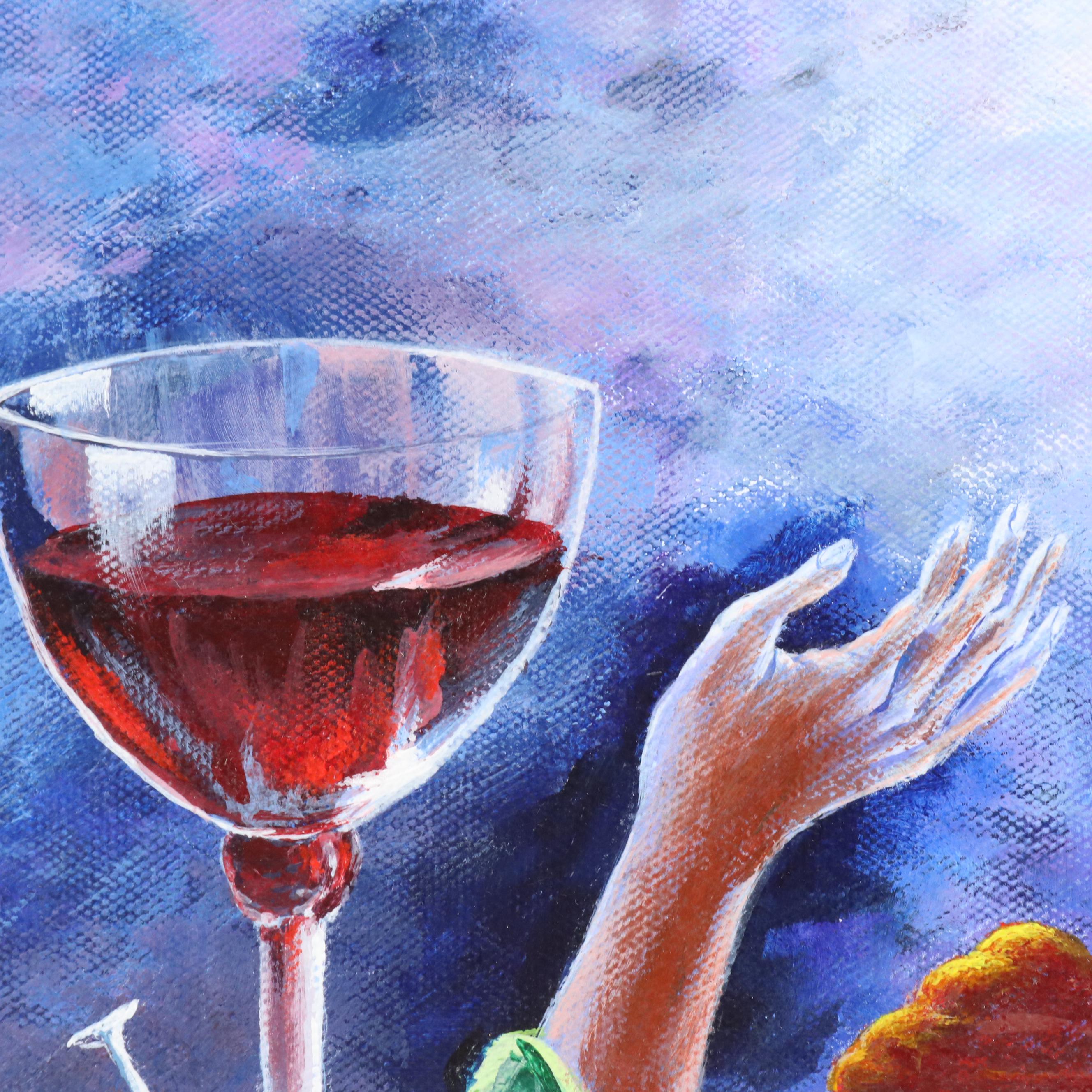 G. Parva Figurative Acrylic Paintings, 21st Century