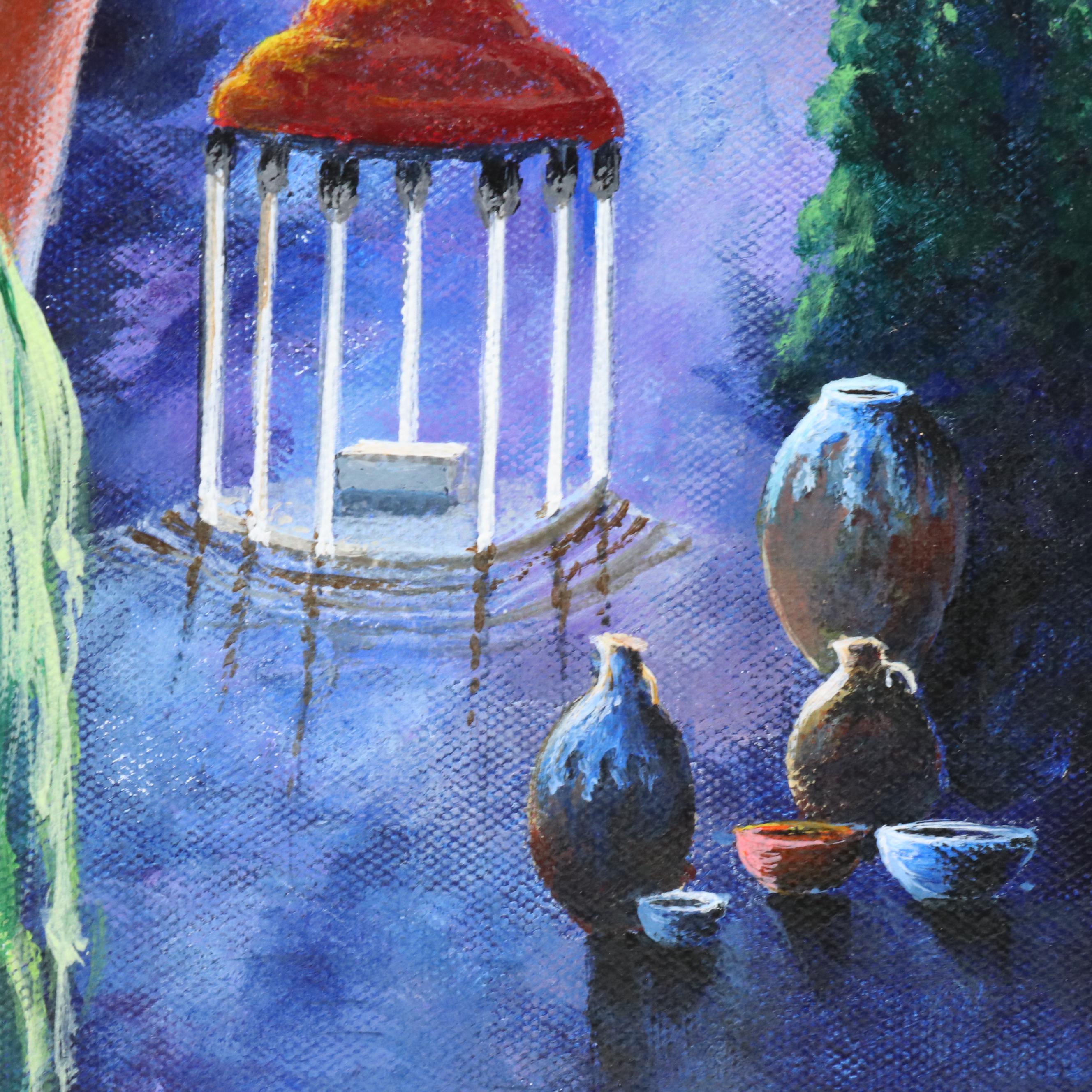 G. Parva Figurative Acrylic Paintings, 21st Century