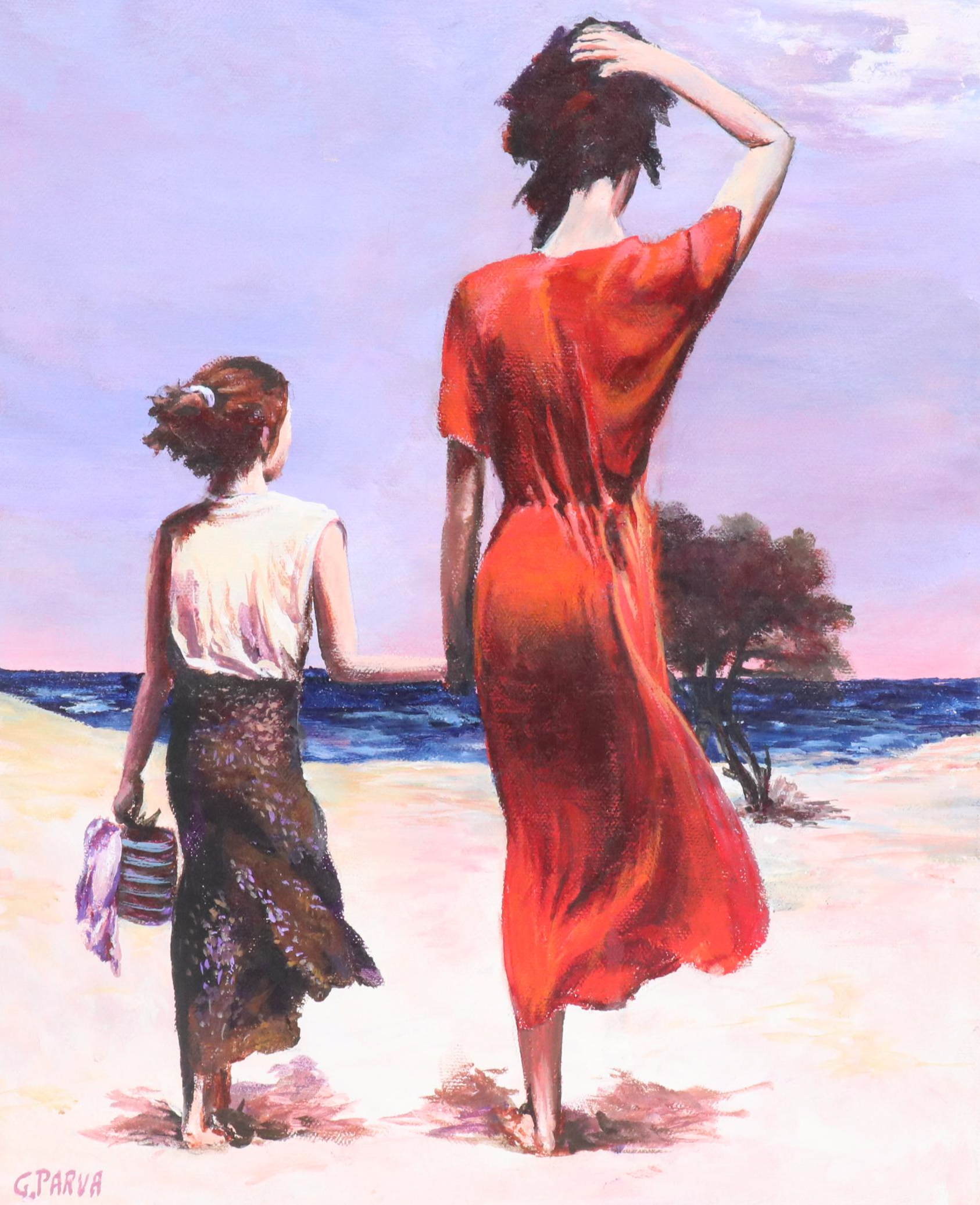 G. Parva Figurative Acrylic Paintings, 21st Century