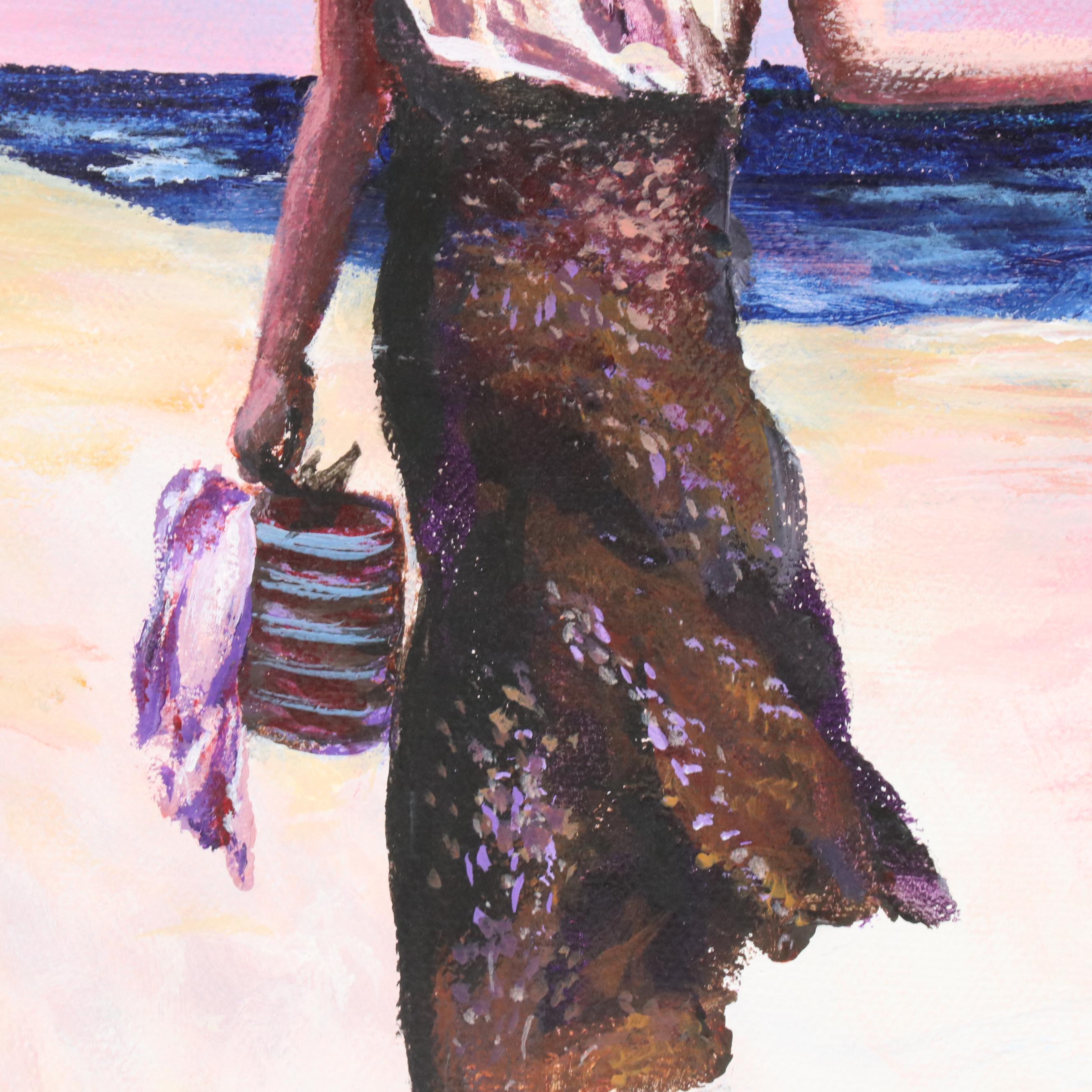 G. Parva Figurative Acrylic Paintings, 21st Century