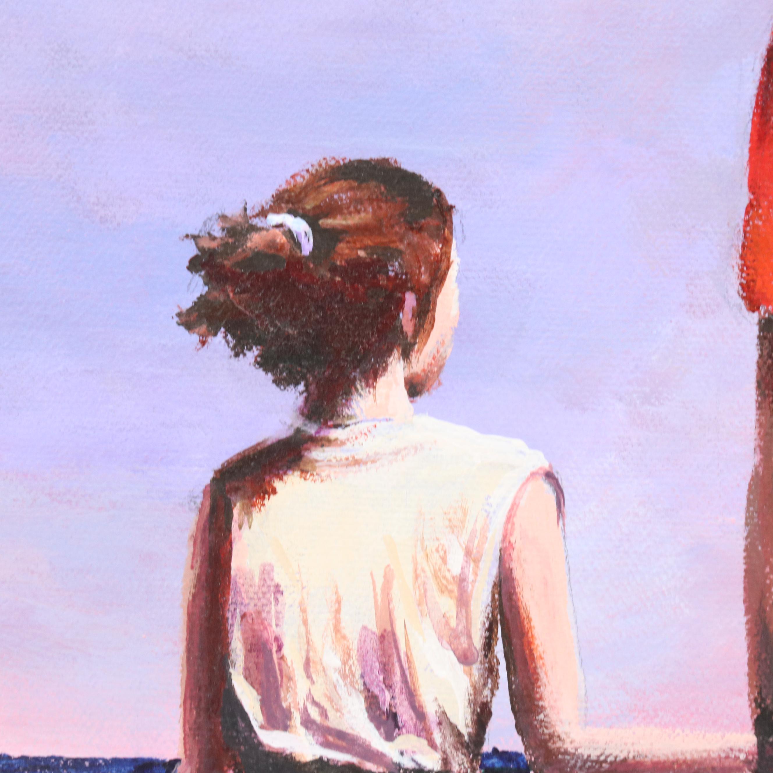 G. Parva Figurative Acrylic Paintings, 21st Century