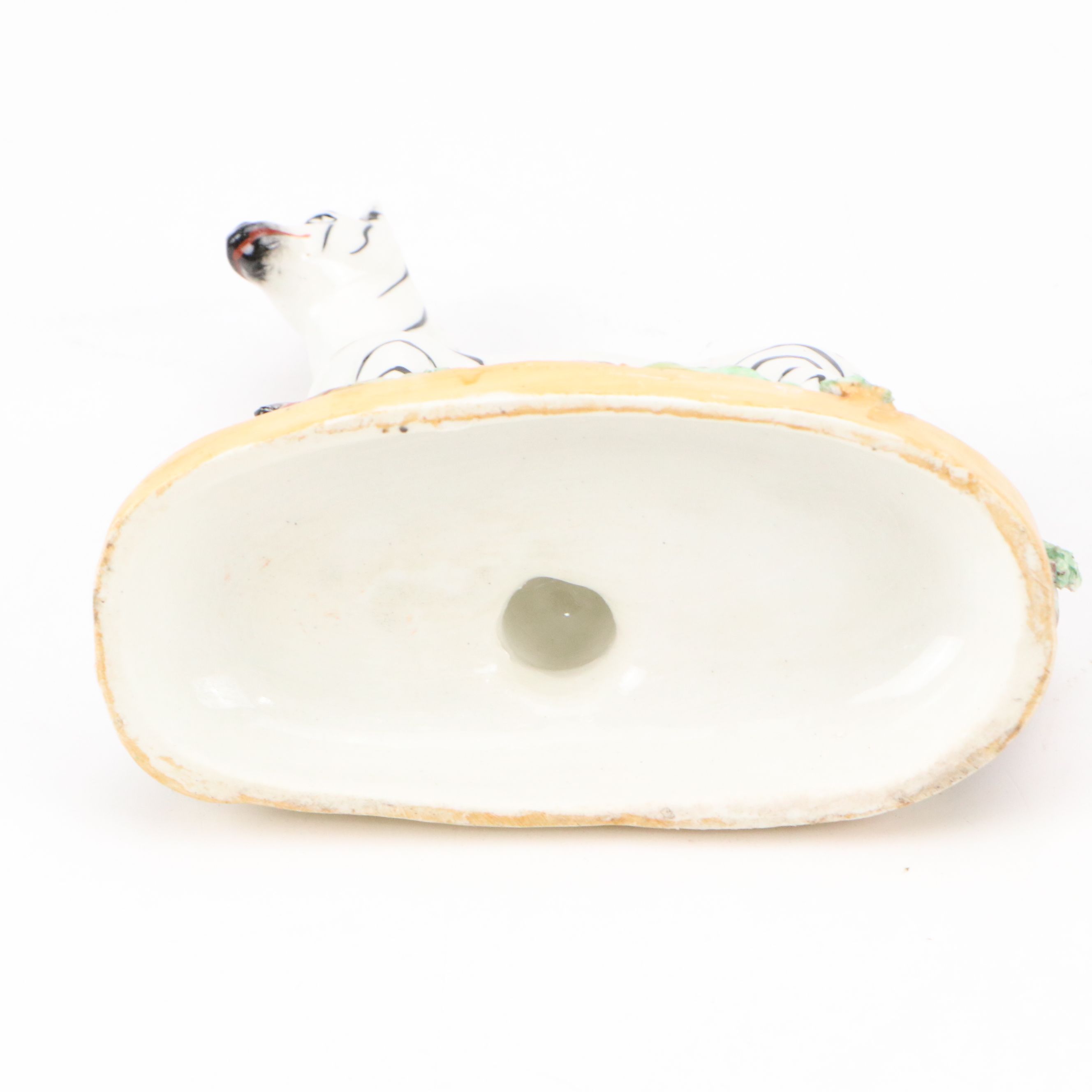 Staffordshire Earthenware Zebra Figurines, 19th Century