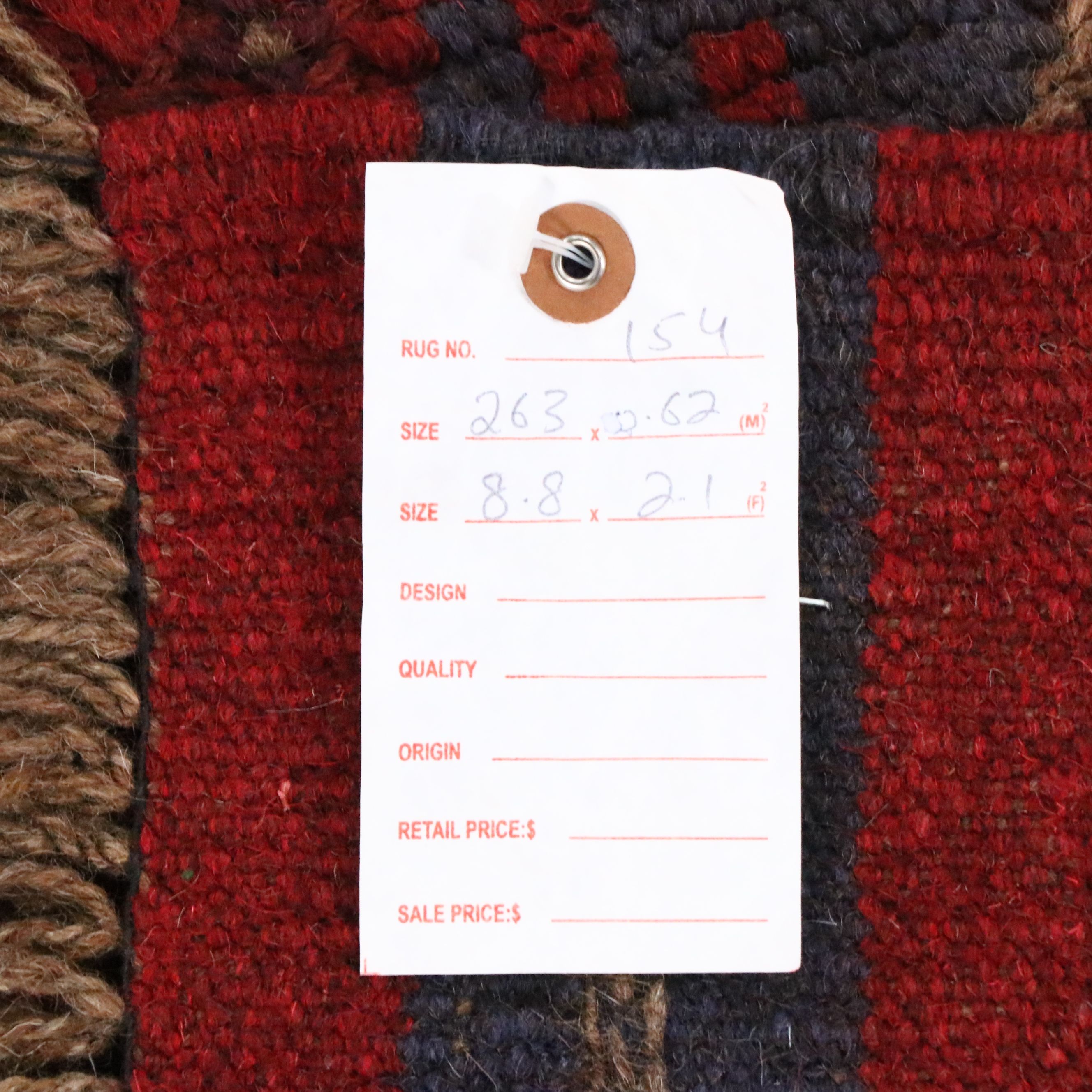 2'1 x 8'10 Handwoven Afghan Mashwani Carpet Runner