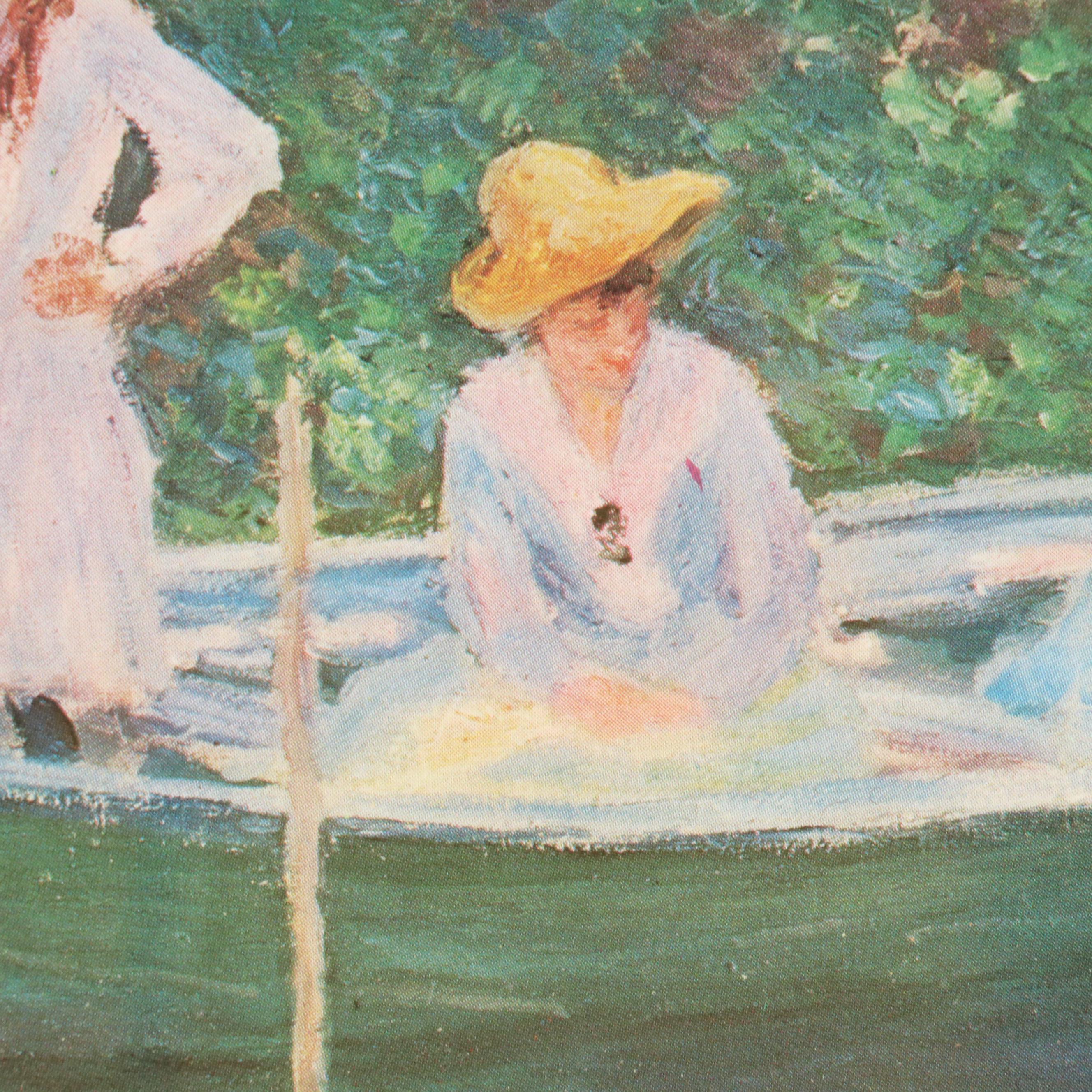 Offset Lithograph After Claude Monet "The Boat at Giverny"