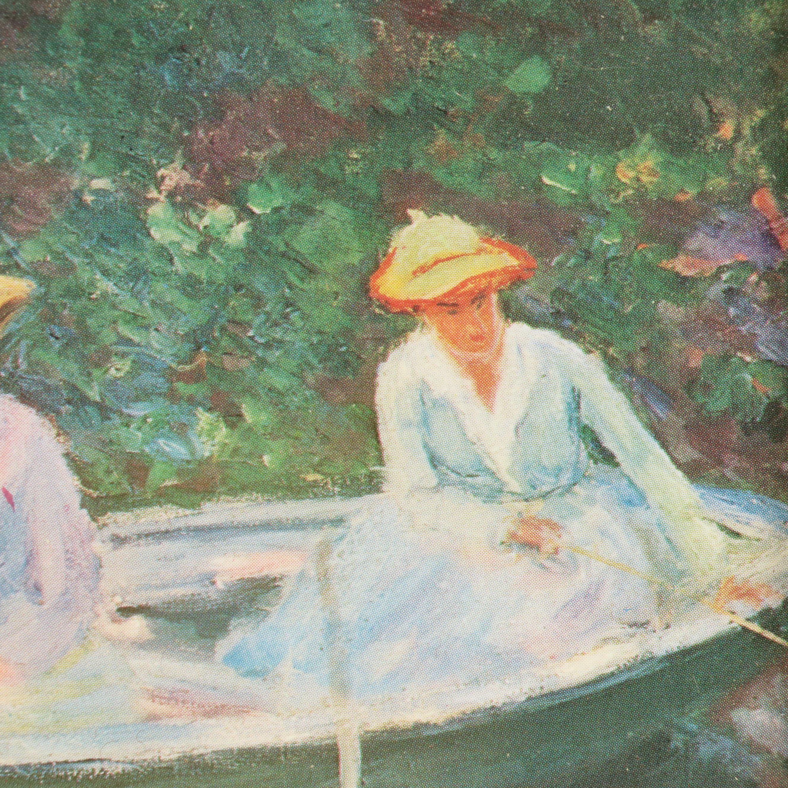 Offset Lithograph After Claude Monet "The Boat at Giverny"