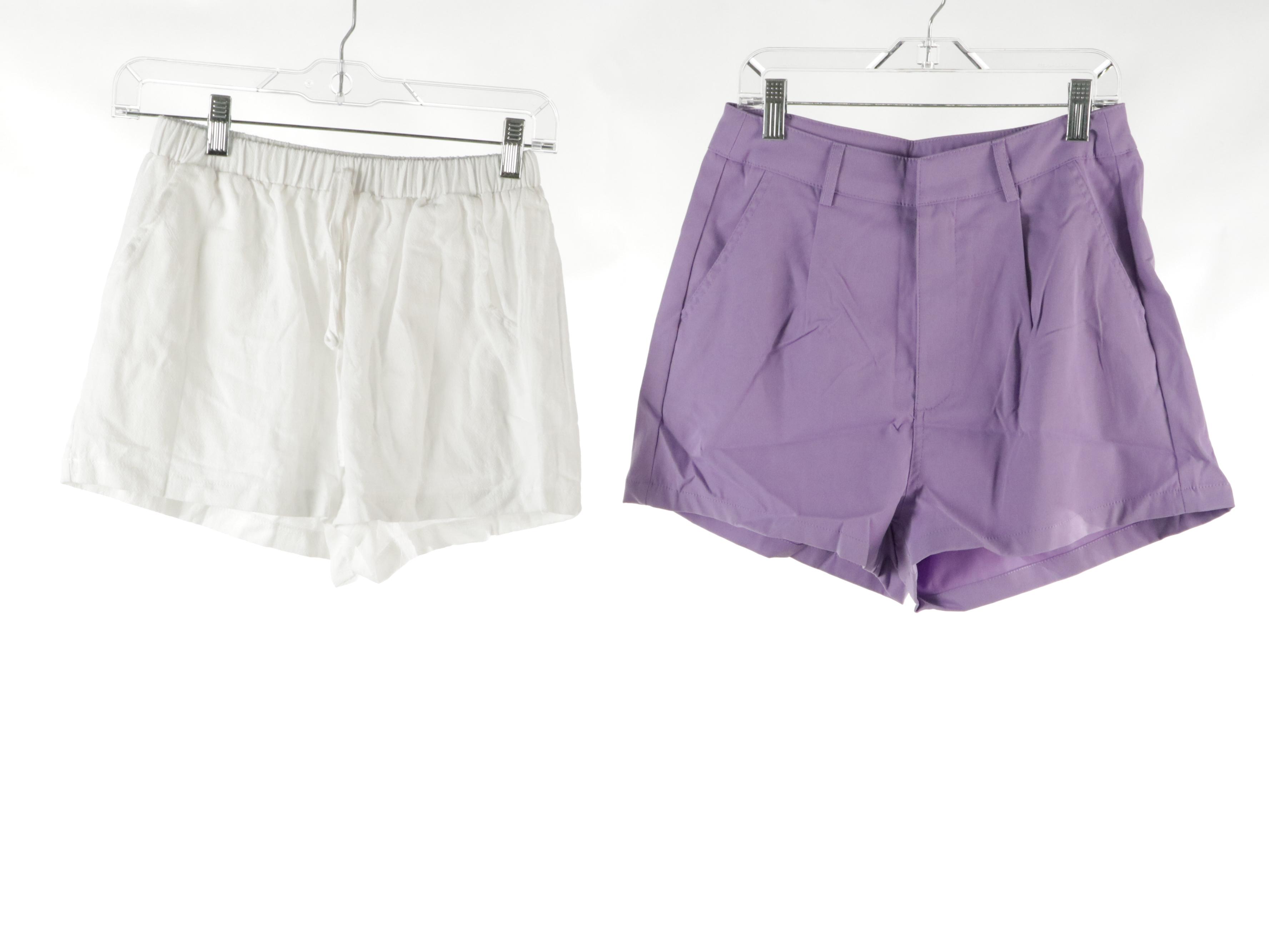 Shorts, Miniskirt, and Skorts in Various Colors, Gingham, and Check
