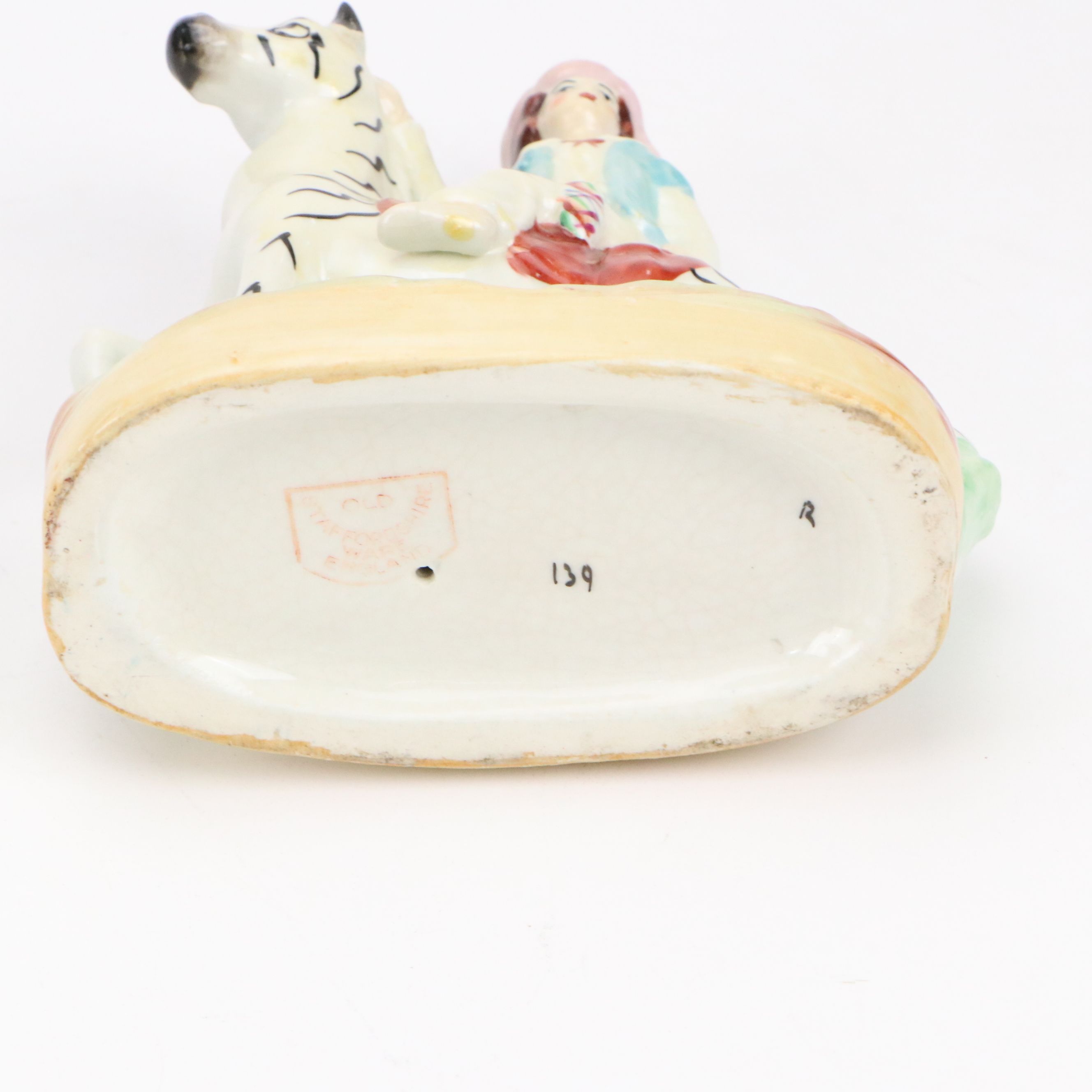 Staffirdshire Style Hand-Painted Zebra Figurines