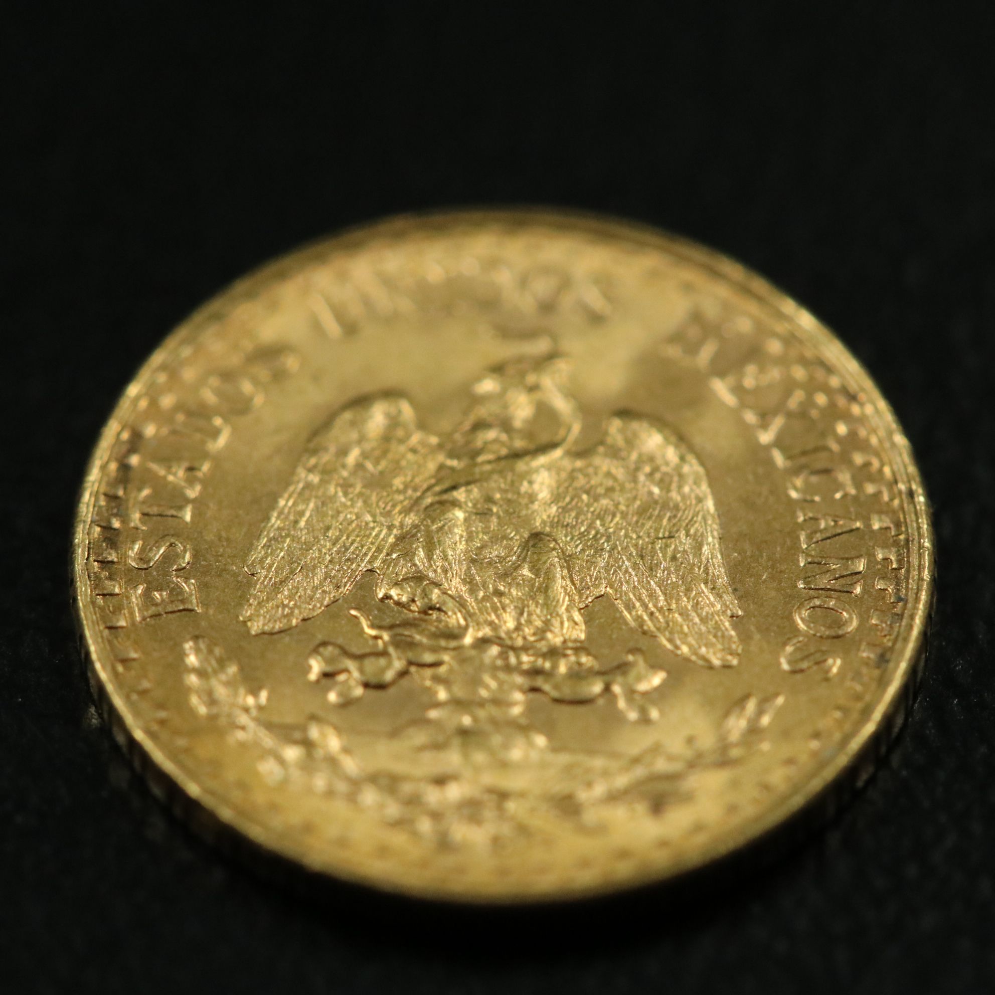 1945 Mexican Dos Pesos Gold Coin Re-strike