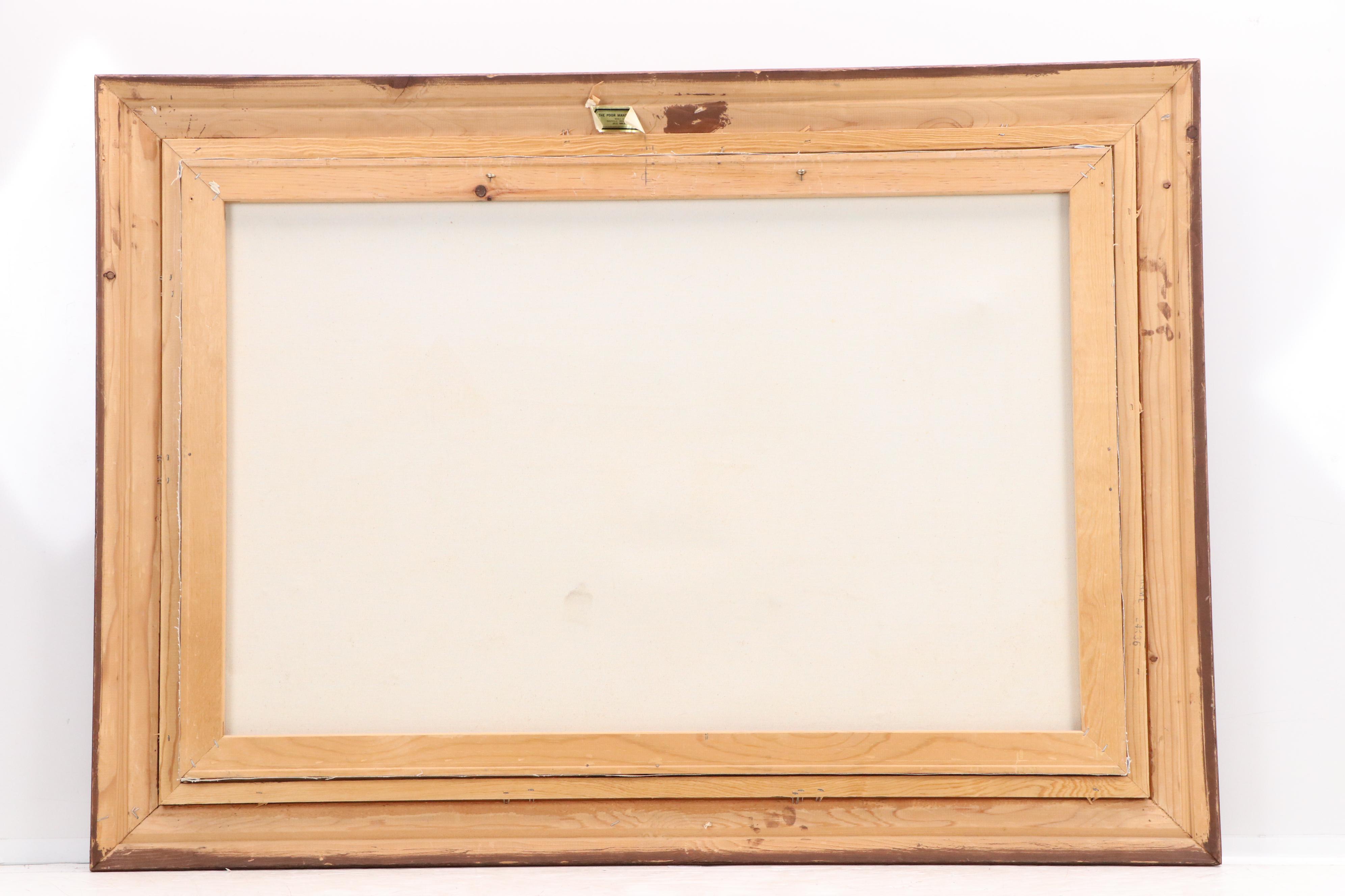 Clemann Late Autumnal Rural Landscape Oil Painting, Late 20th Century