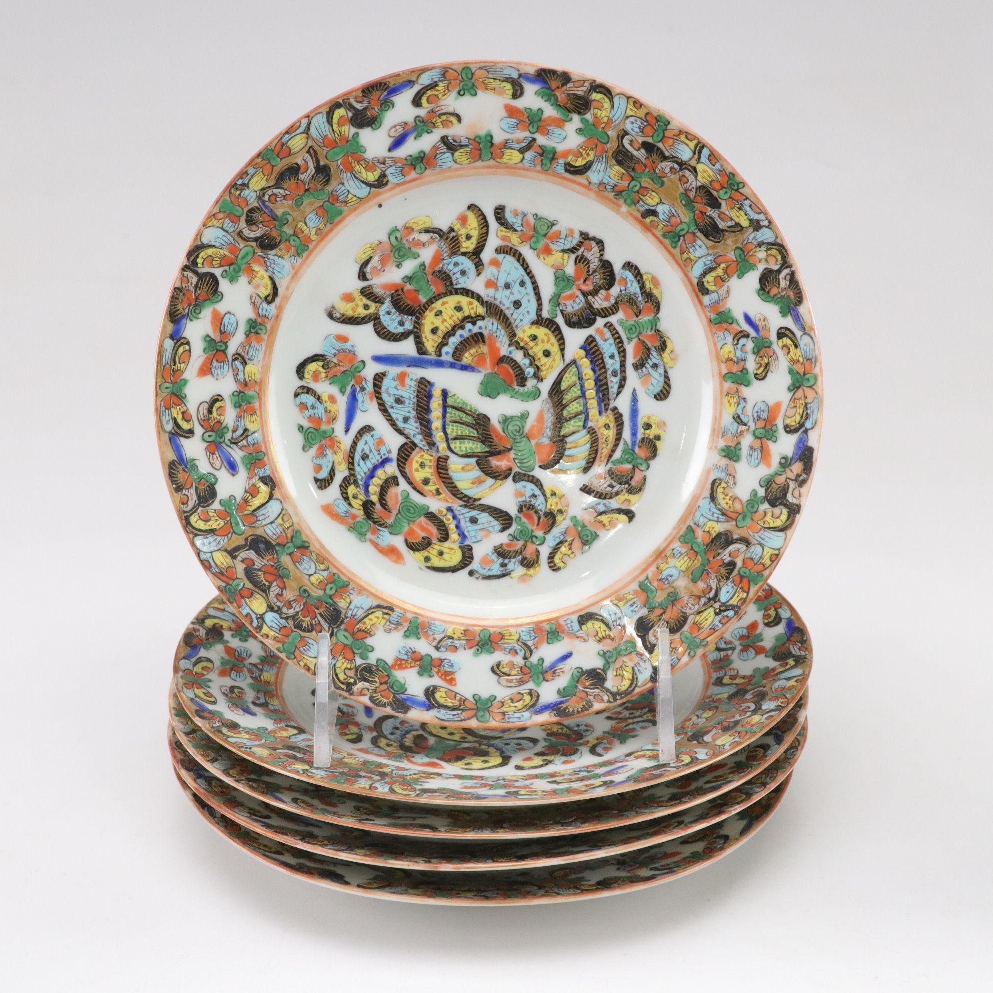 Porcelain 1000 Butterfly Plates, Teacups & Other Dishware