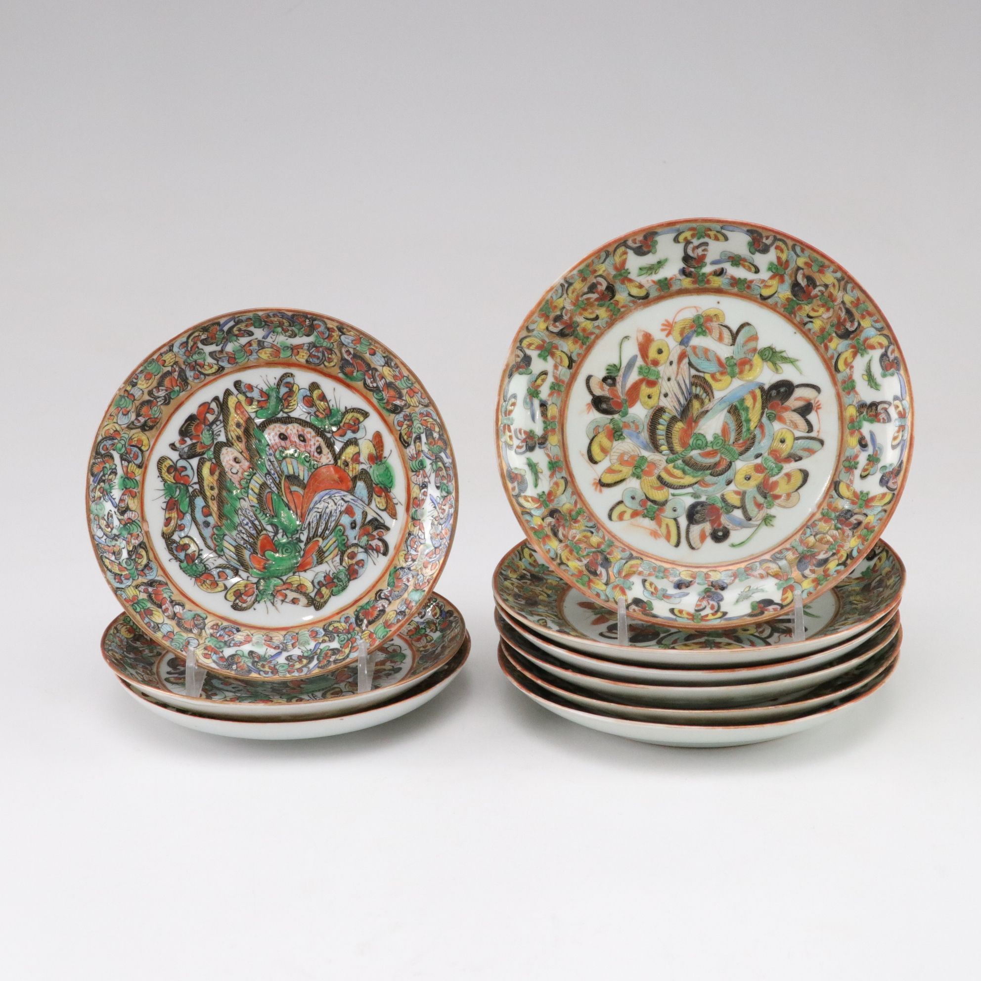 Porcelain 1000 Butterfly Plates, Teacups & Other Dishware